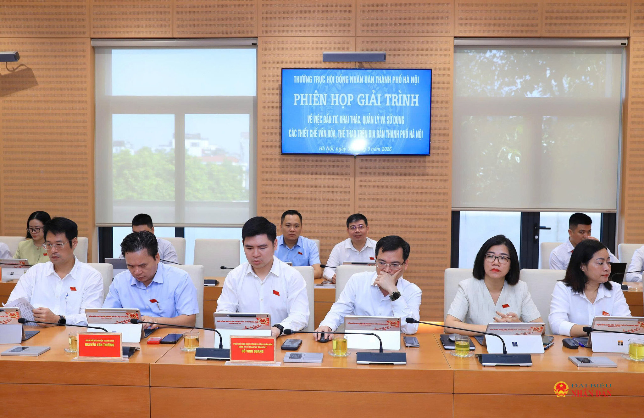 Các đại biểu tham gia phiên giải trình. Ảnh: Lê Hải