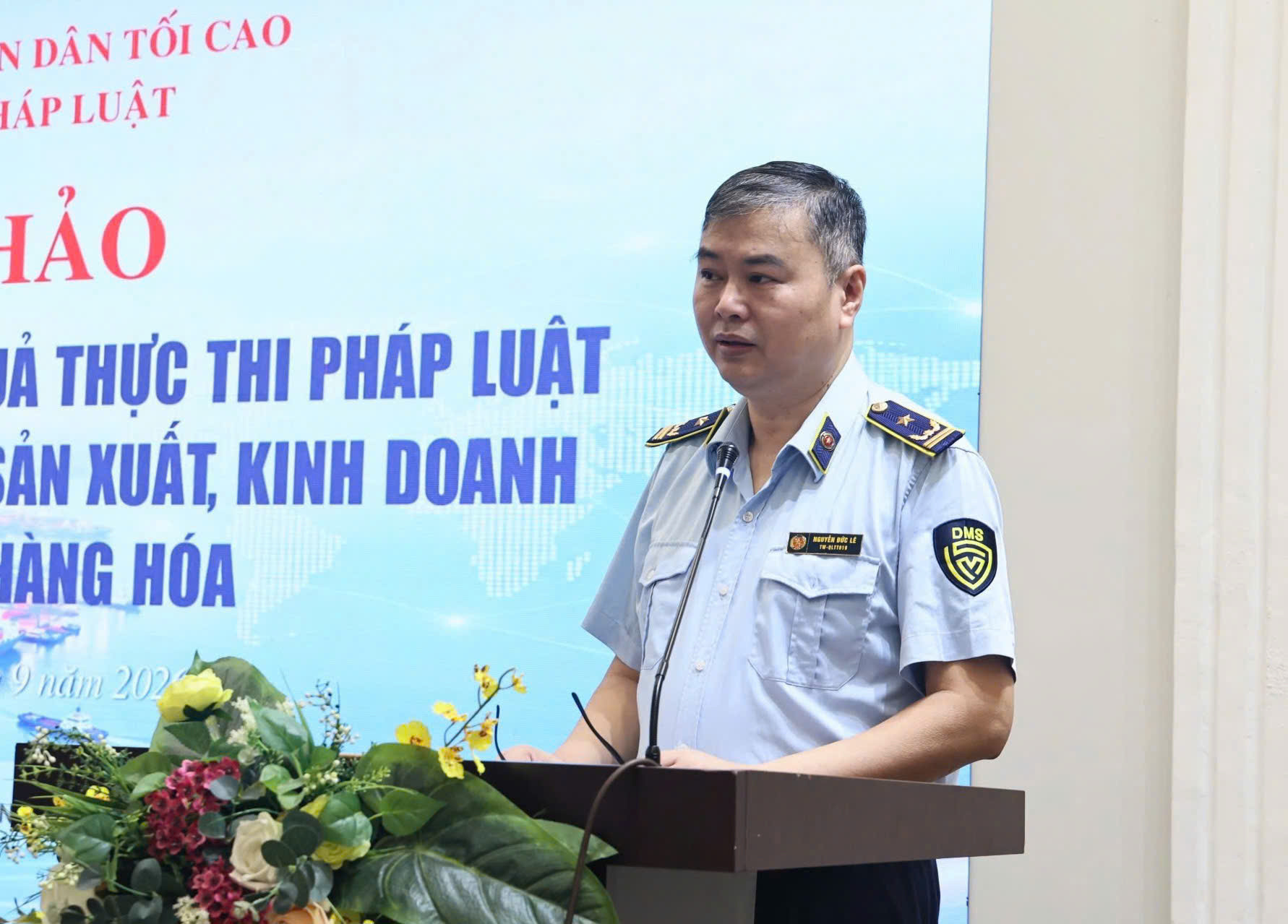 Ông Nguyễn Đức Lê, Phó Trưởng phòng Nghiệp vụ Quản lý thị trường, Cục Quản lý và Phát triển thị trường trong nước (Bộ Công thương)