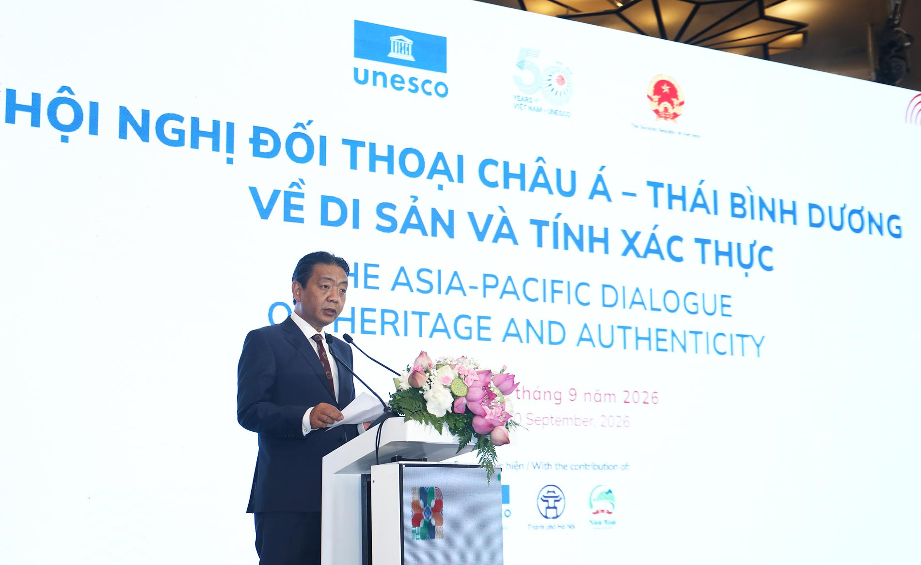 Thứ trưởng Bộ Văn hóa, Thể thao và Du lịch Hoàng Đạo Cương phát biểu tại hội nghị
