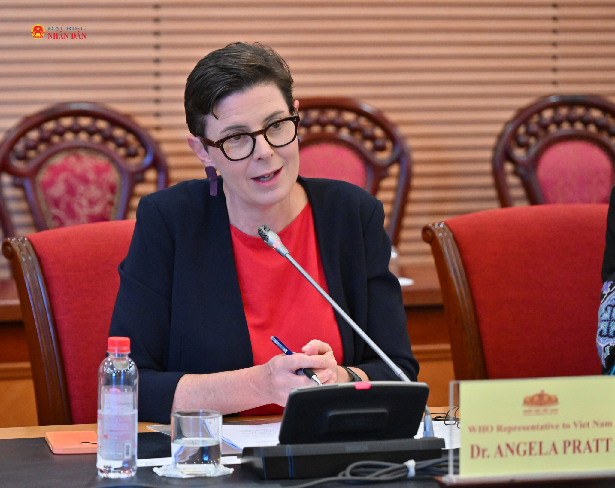 Bà Angela Pratt, Trưởng Đại diện Văn phòng Tổ chức Y tế Thế giới tại Việt Nam VQK_0366