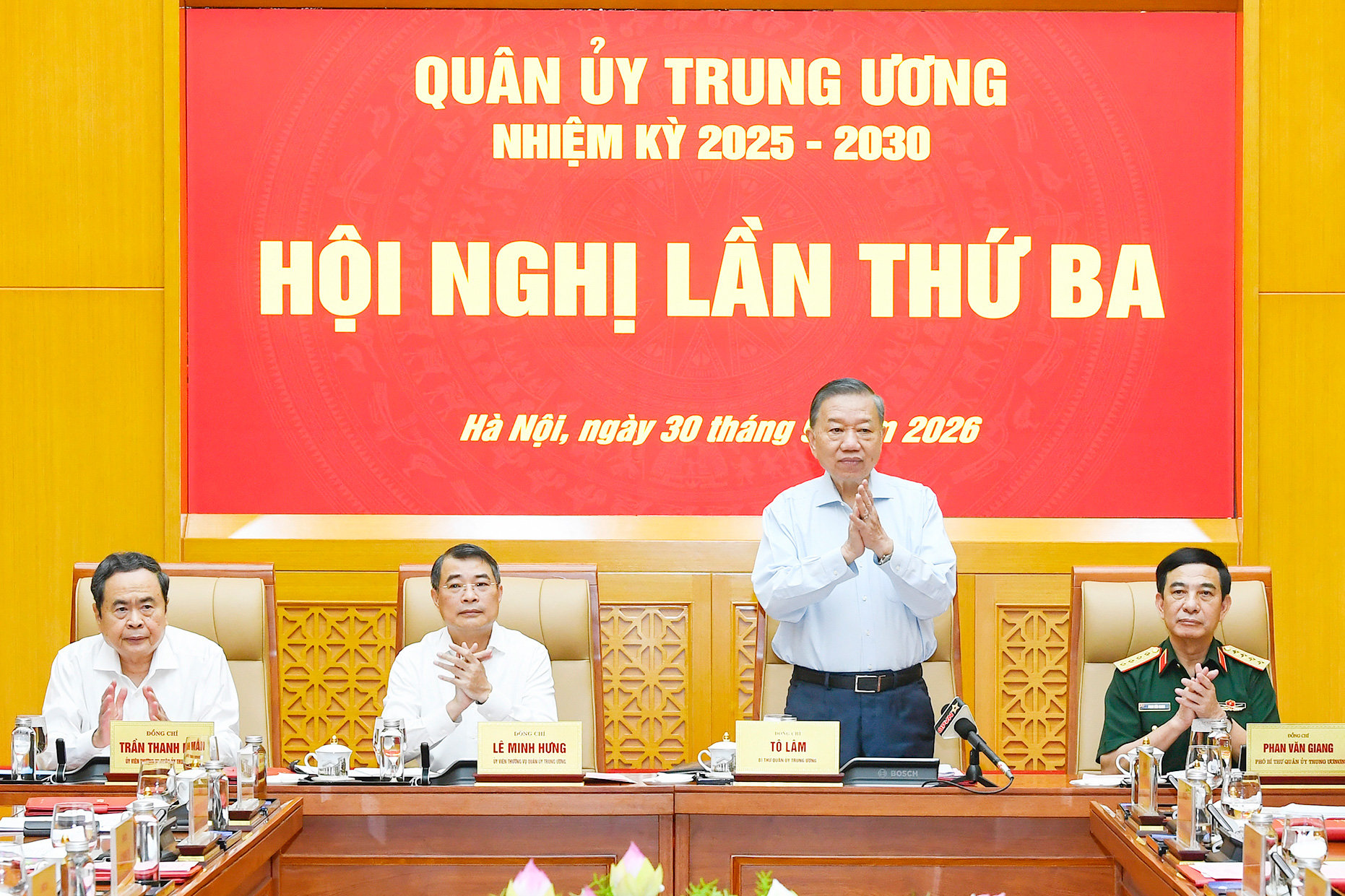 Tổng Bí thư, Chủ tịch nước Tô Lâm, Bí thư Quân ủy Trung ương chủ trì hội nghị