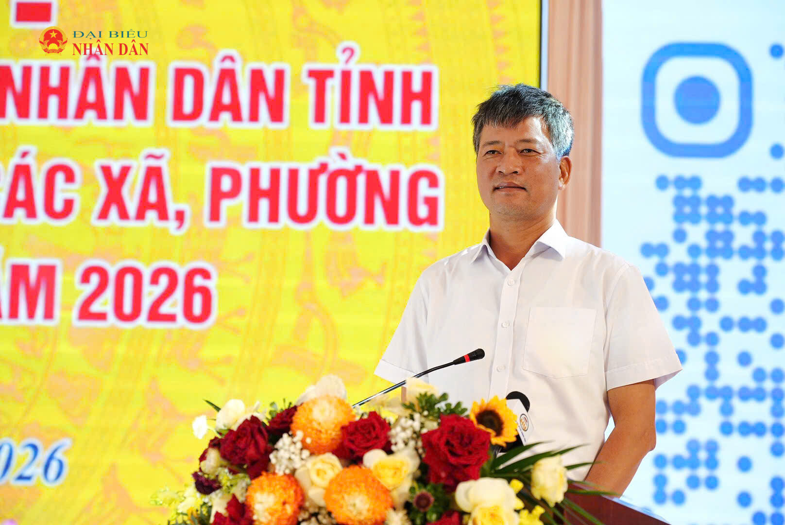 Phó Chủ tịch HĐND tỉnh Lê Xuân Tiến phát biểu khai mạc hội nghị