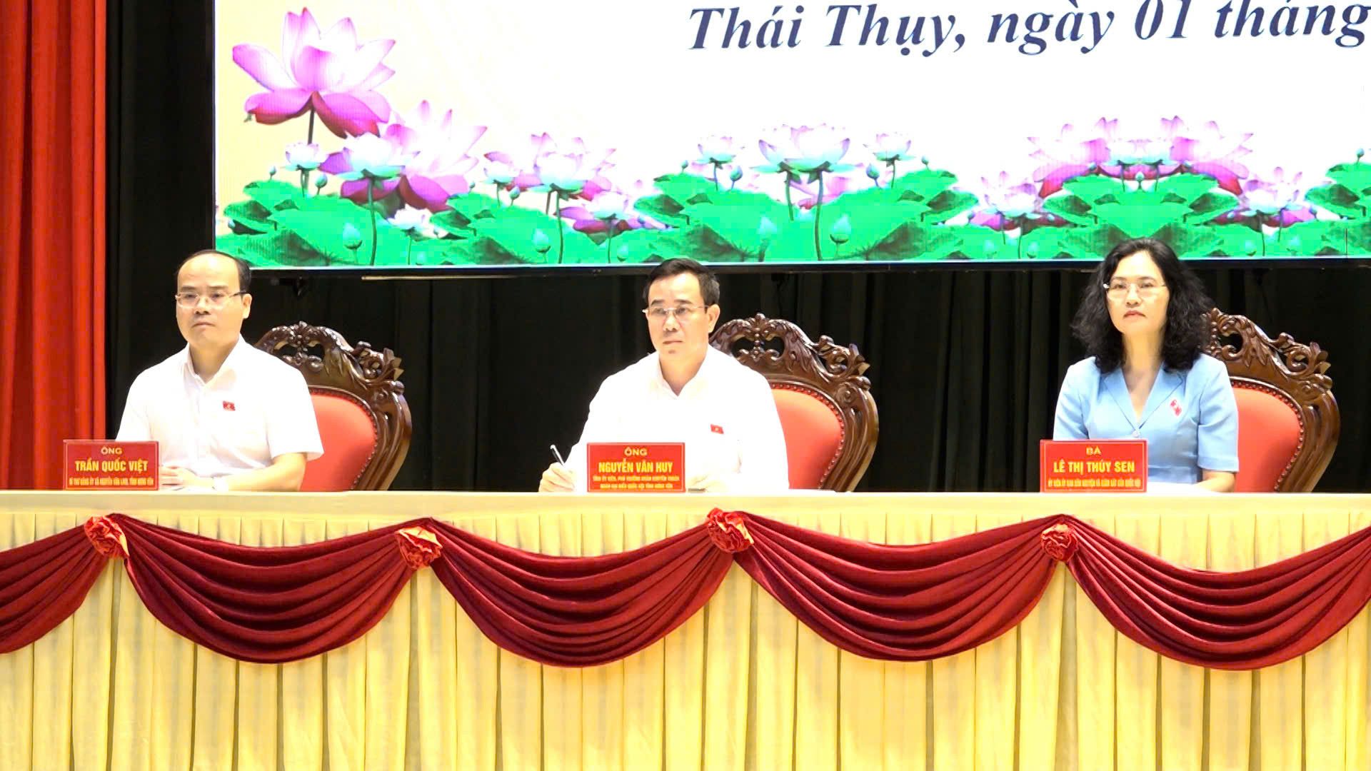 Các ĐBQH tỉnh Hưng Yên TXCT tại xã Thái Thụy