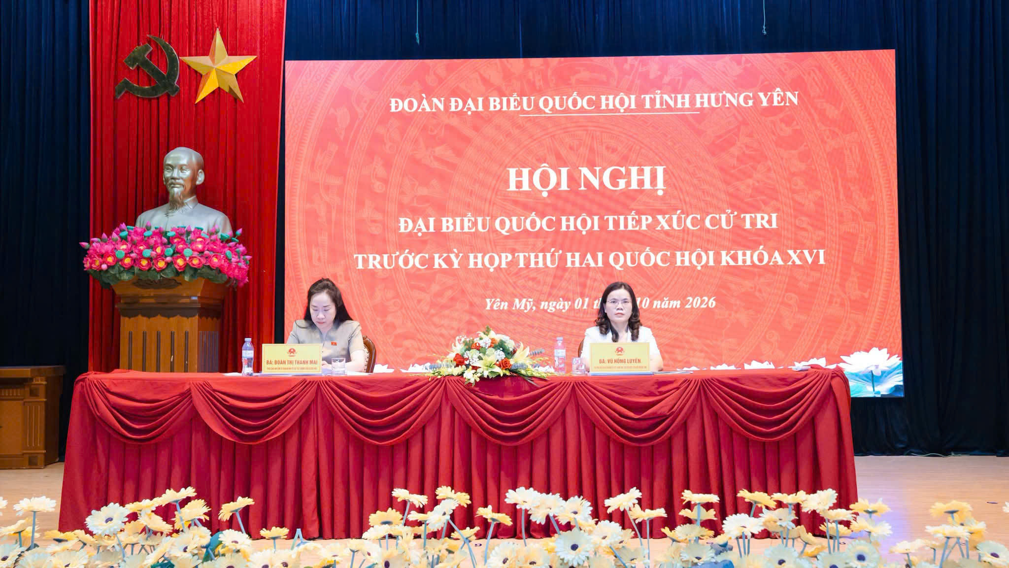 Các ĐBQH tỉnh Hưng Yên TXCT tại xã Yên Mỹ