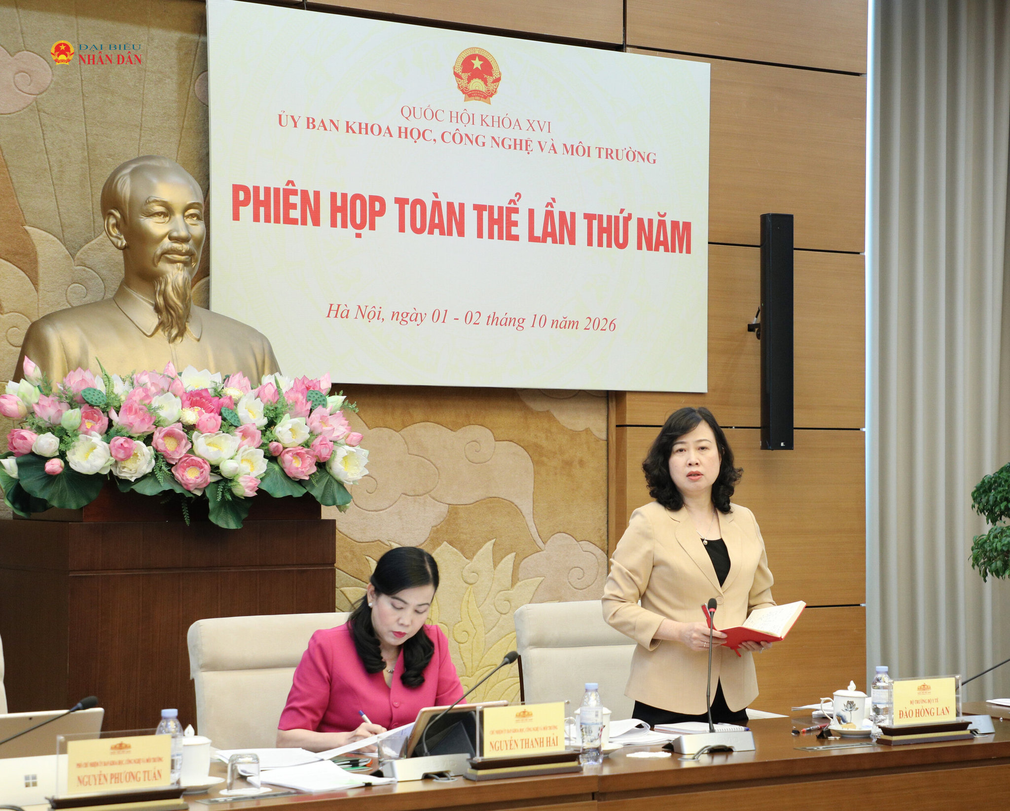 Bộ trưởng Bộ Y tế Đào Hồng Lan phát biểu