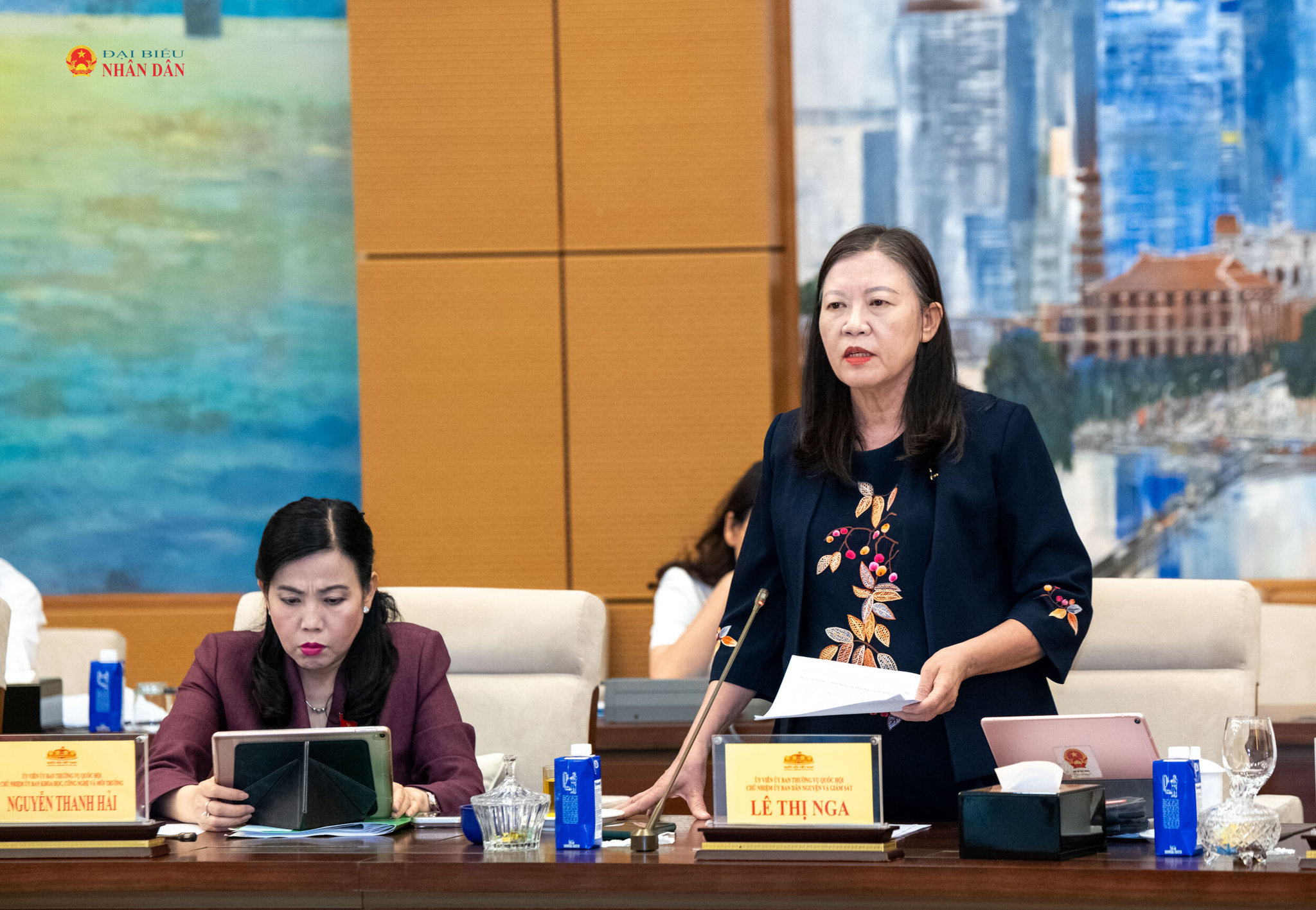 Chủ nhiệm UB Dân nguyện và Giám sát Lê Thị Nga phát biểu.1
