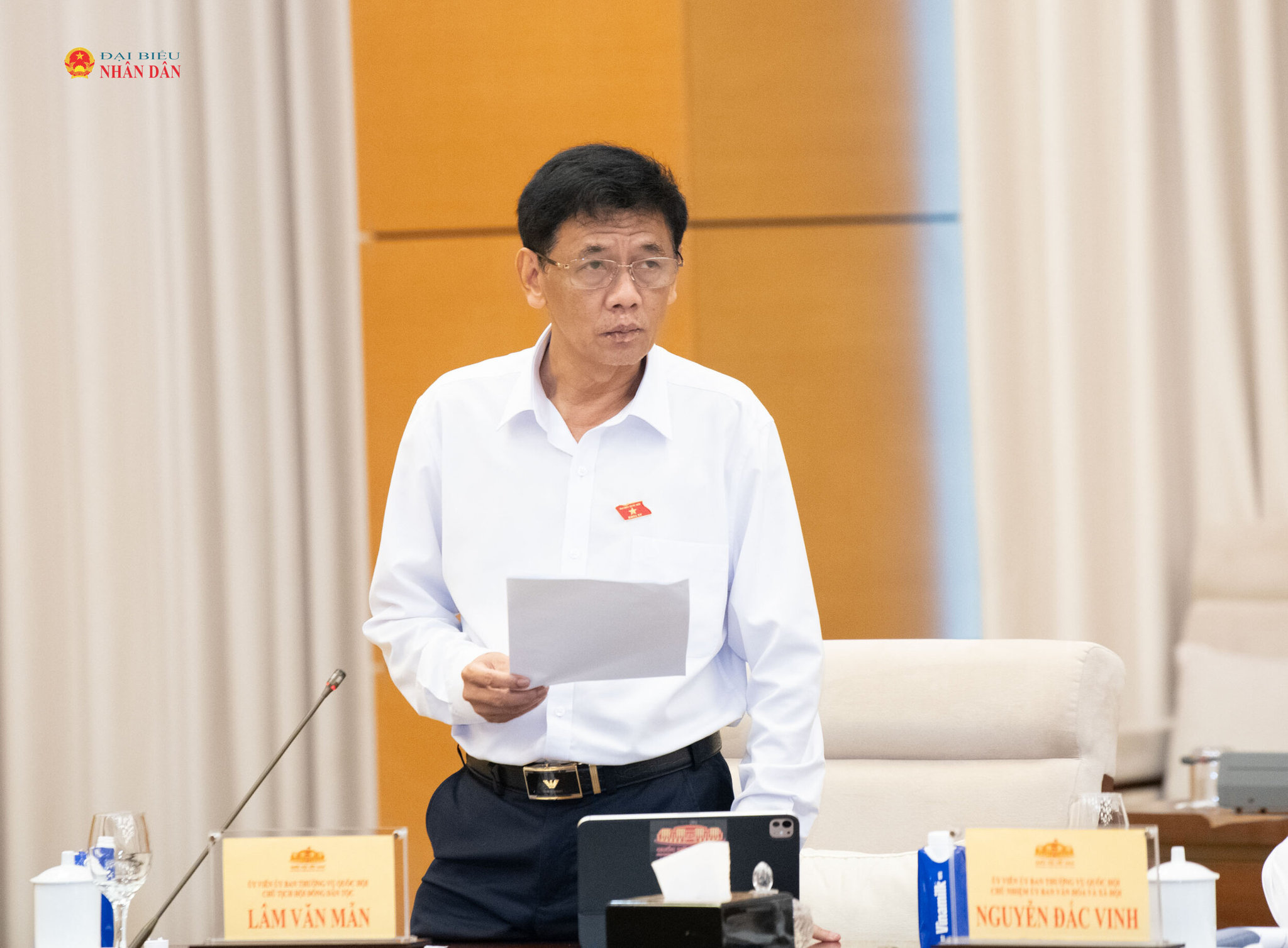 Chủ tịch Hội đồng dân tộc Lâm Văn Mẫn