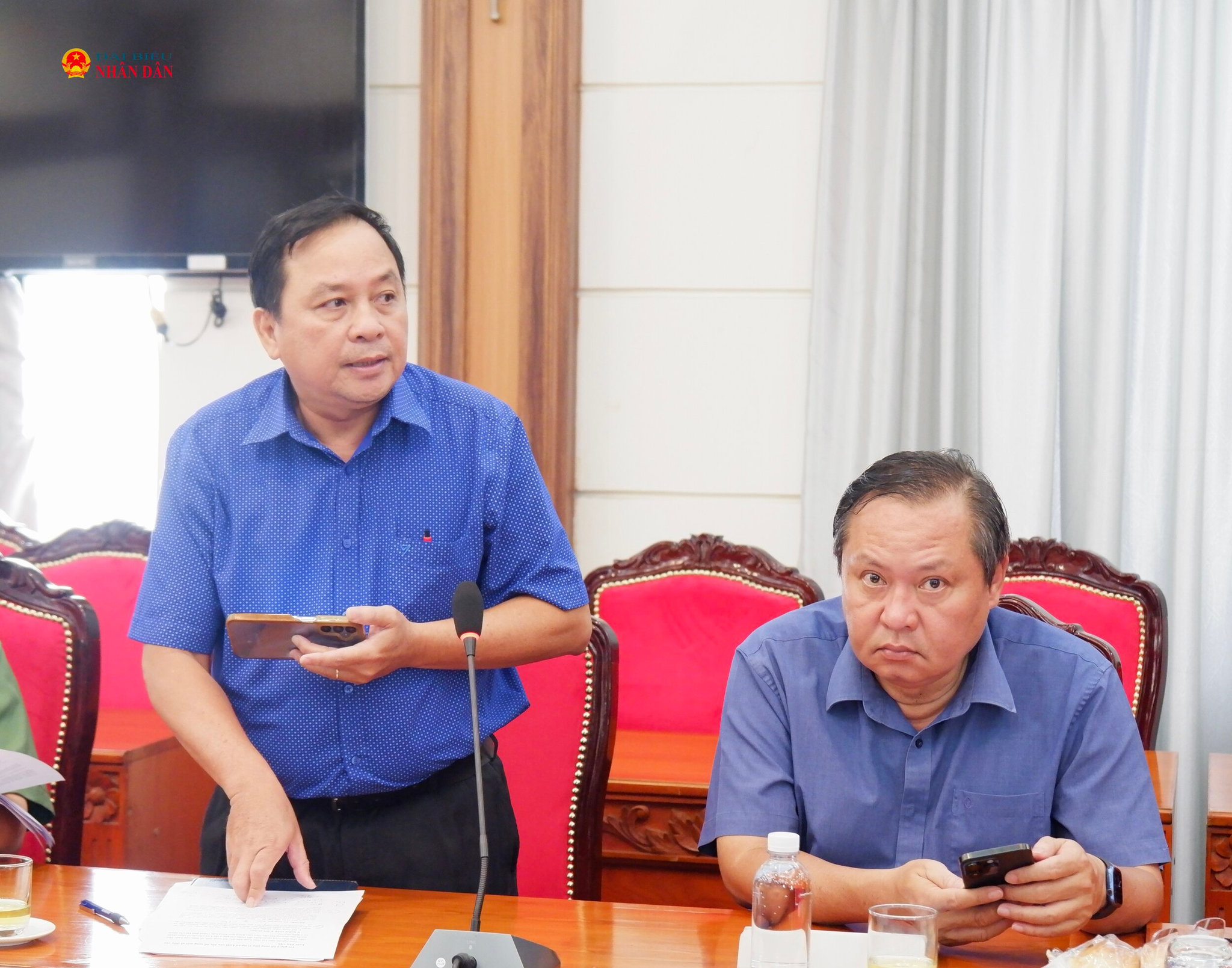 Đại diện Thư viện Khoa học Tổng hợp TP. Hồ Chí Minh Vĩnh Quốc Bảo phát biểu