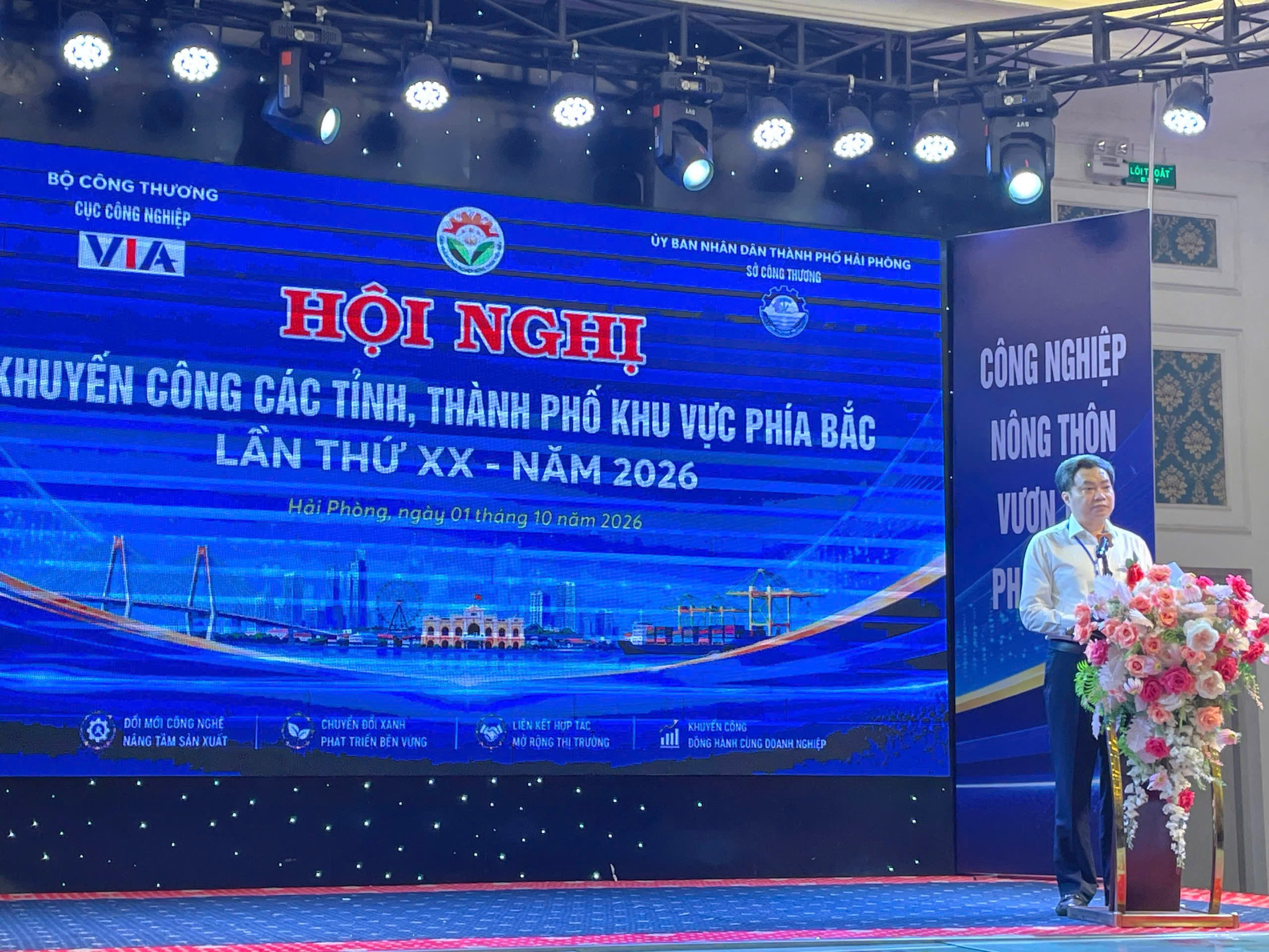 Cục trưởng Cục Công nghiệp Trần Việt Hòa phát biểu