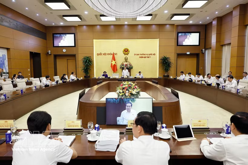 An overview of the seventh session of the National Assembly Standing Committee. (Photo: VNA)