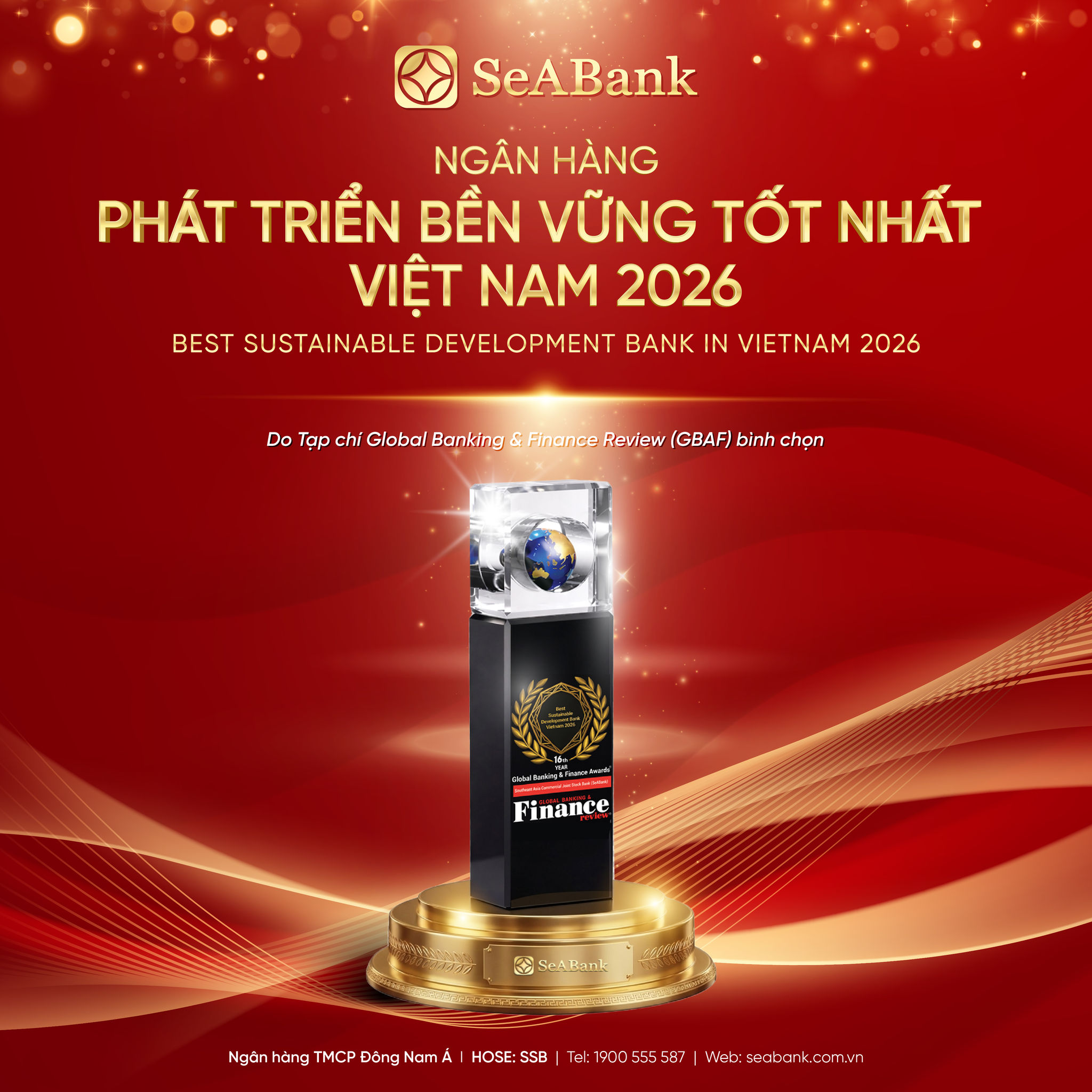 Nỗ lực phát triển bền vững của SeABank được ghi nhận bởi cộng đồng tài chính quốc tế