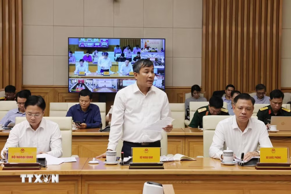 Thứ trưởng Thường trực Bộ Ngoại giao Nguyễn Minh Vũ, Trưởng Ban Thư ký Quốc gia APEC 2027 phát biểu
