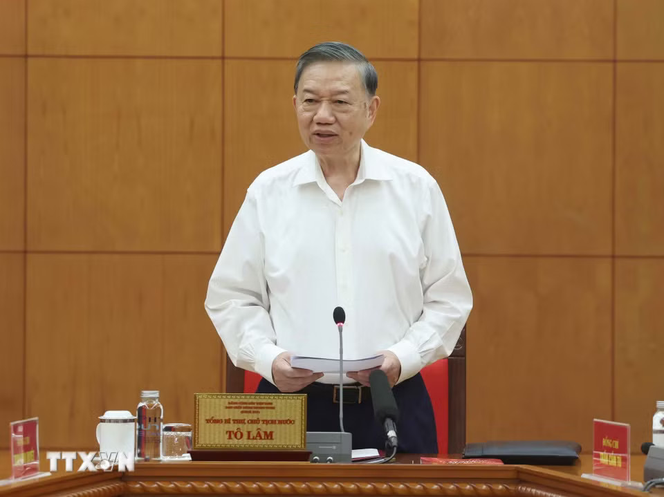 Tổng Bí thư, Chủ tịch nước Tô Lâm phát biểu chỉ đạo
