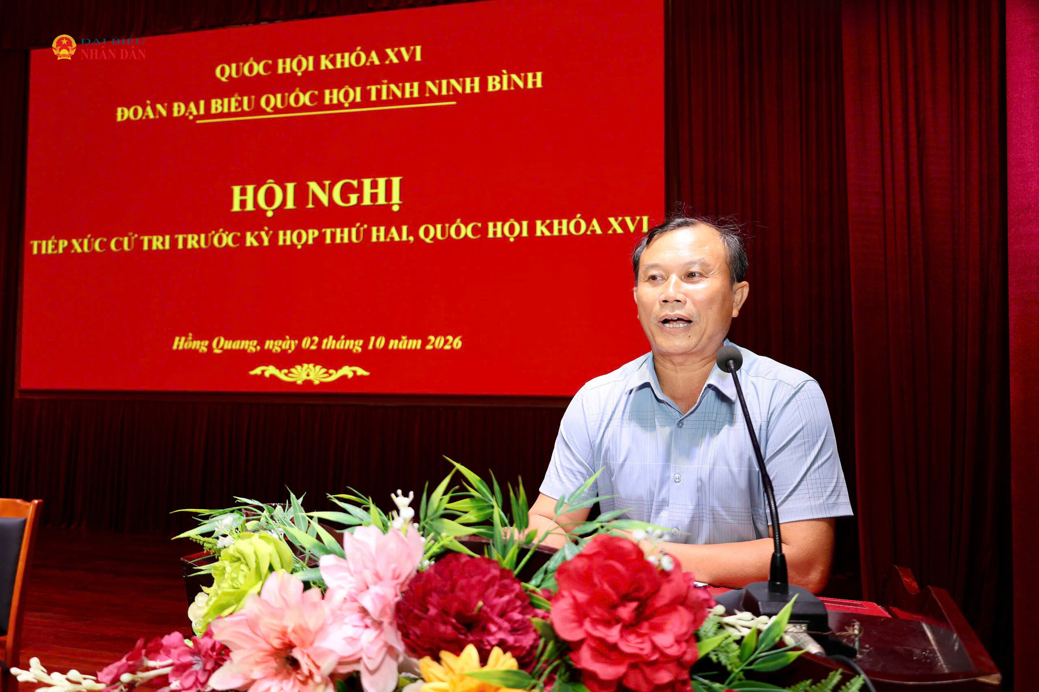 Cử tri phát biểu ý kiến, kiến nghị tại hội nghị
