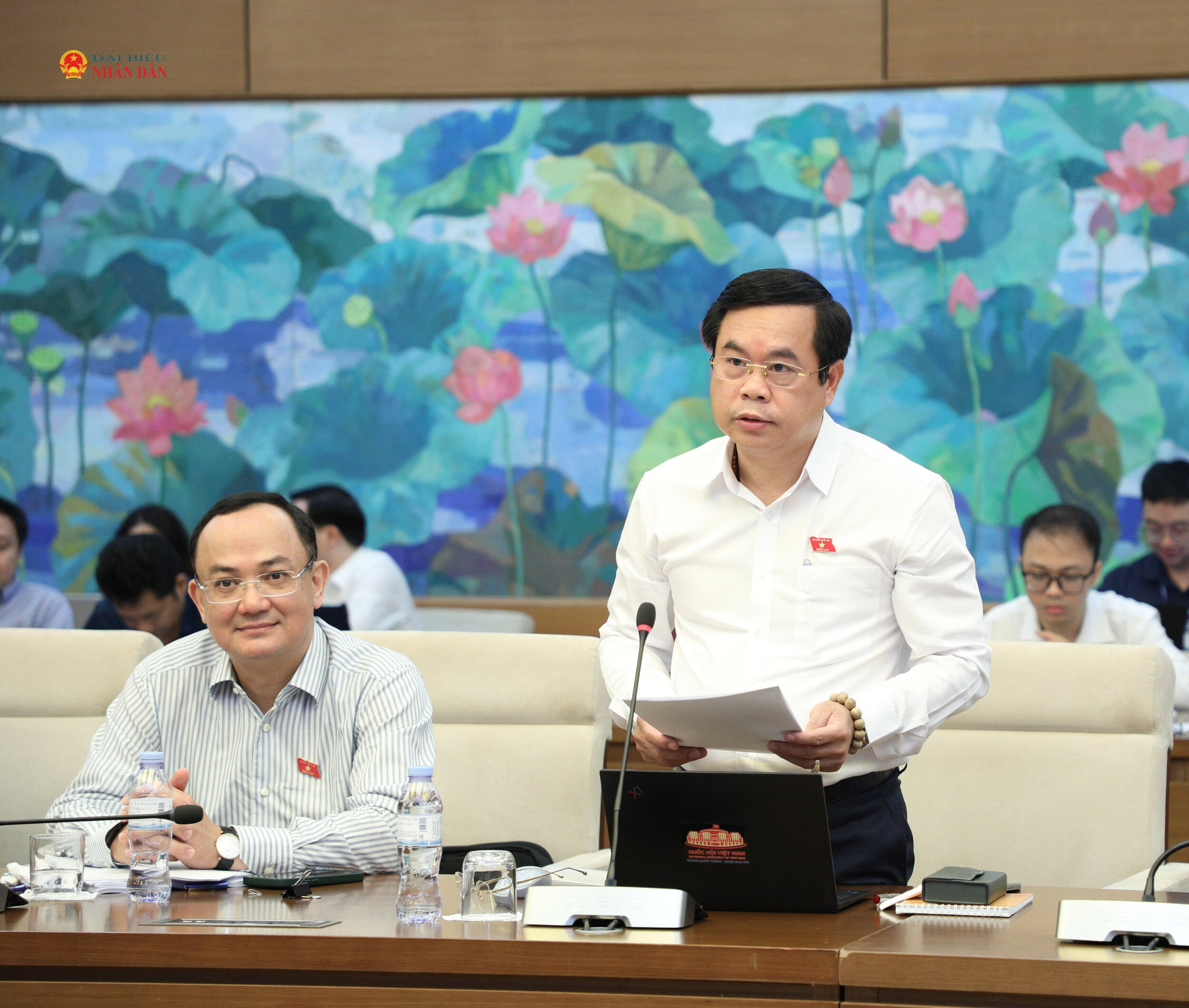 ĐBQH hoạt động chuyên trách tại Ủy ban Khoa học, Công nghệ và Môi trường Vương Quốc Thắng phát biểu