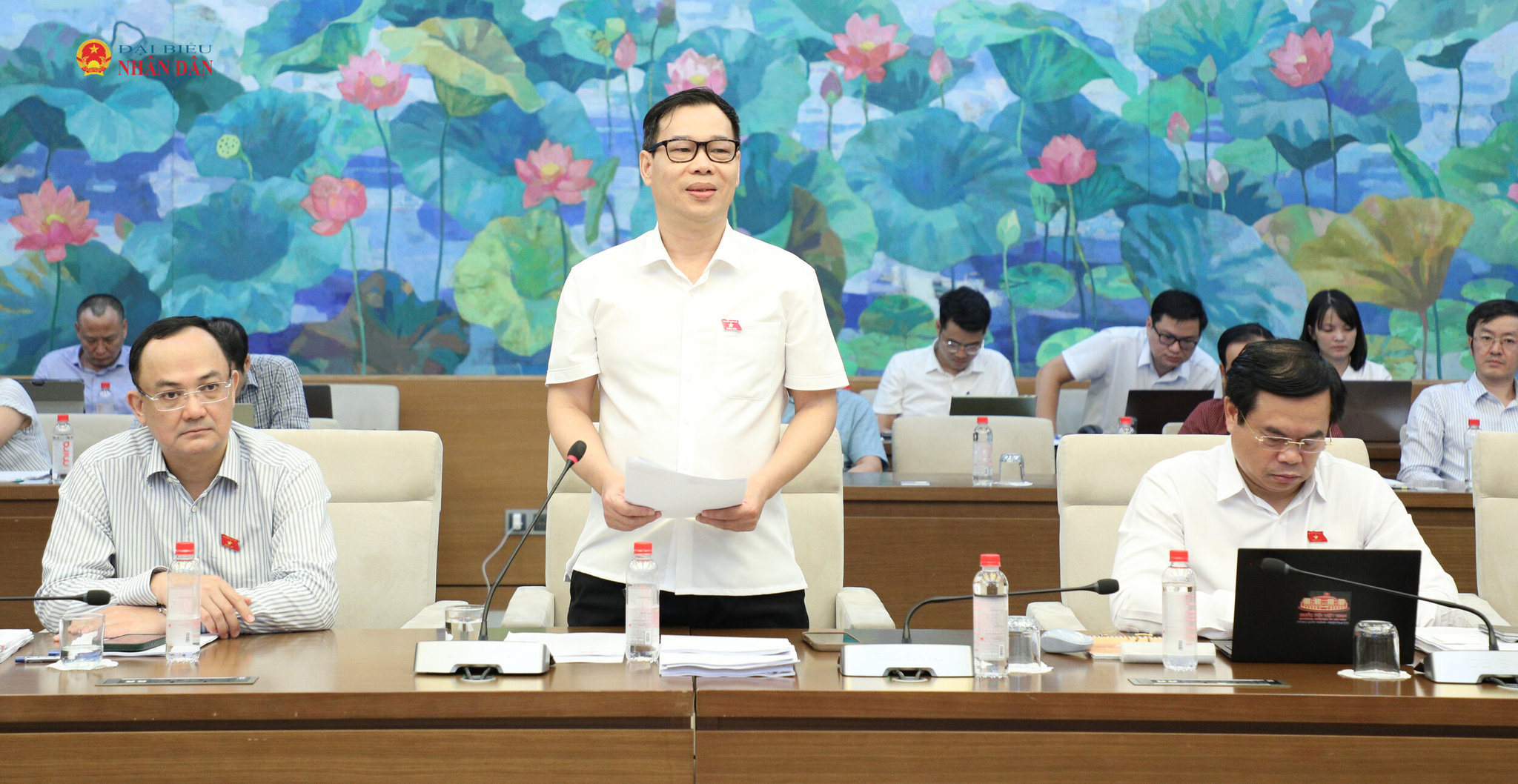 Phó Chủ nhiệm Ủy ban Khoa học, Công nghệ và Môi trường Đỗ Đức Hồng Hà phát biểu