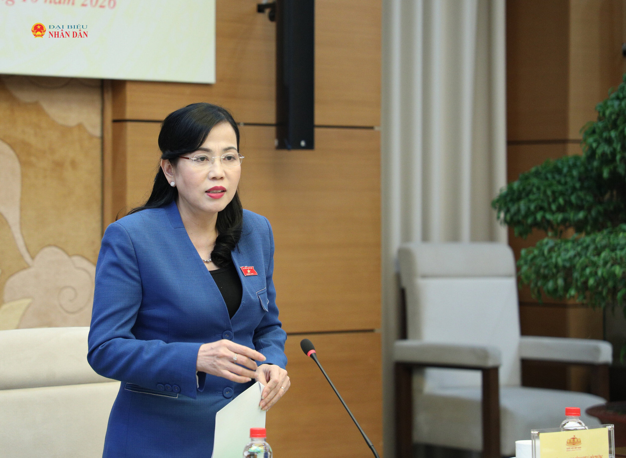Chủ nhiệm Uỷ ban Khoa học, Công nghệ và Môi trường Nguyễn Thanh Hải phát biểu