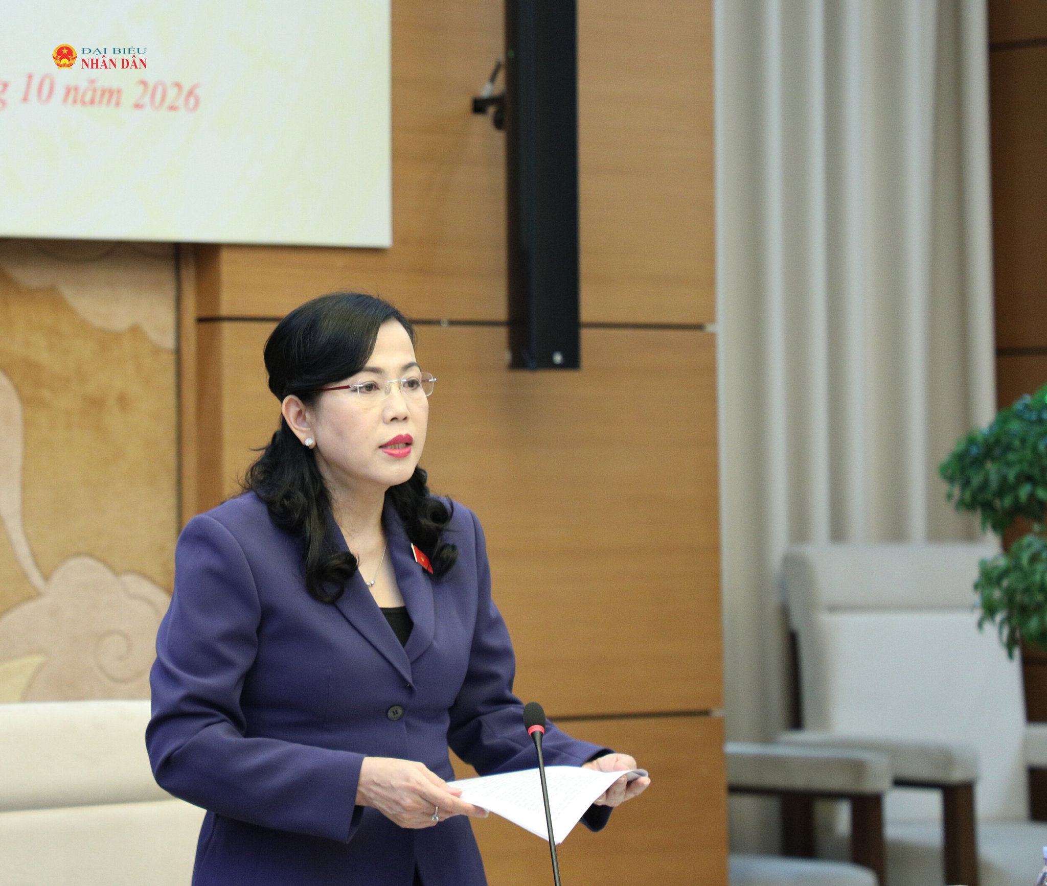 Chủ nhiệm Uỷ ban Khoa học, Công nghệ và Môi trường Nguyễn Thanh Hải phát biểu khai mạc phiên họp
