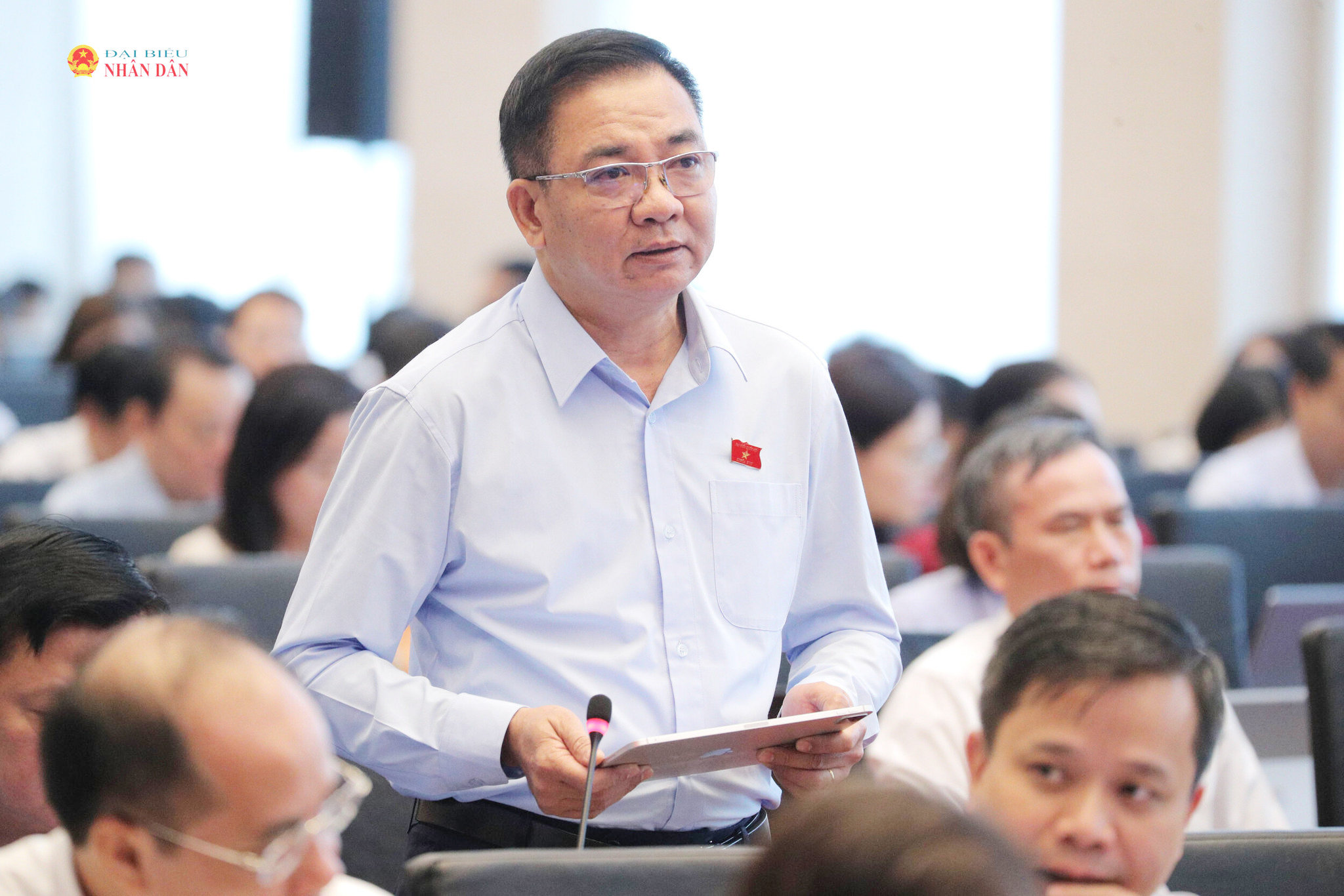ĐBQH Nguyễn Minh Đức (TP. Hồ Chí Minh) phát biểu