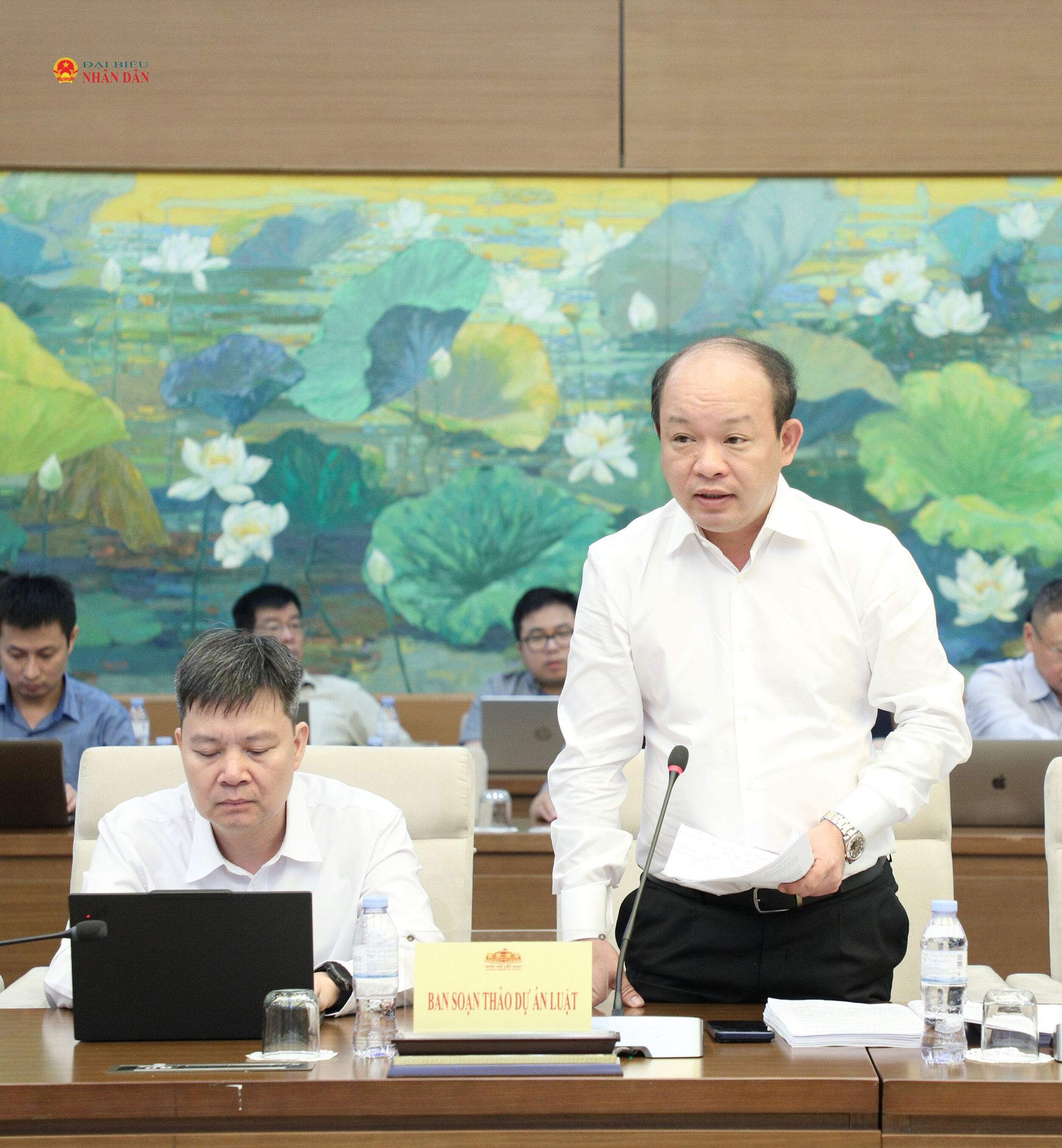 Phó Tổng giám đốc Tập đoàn Điện lực Việt Nam Nguyễn Đình Phước phát biểu