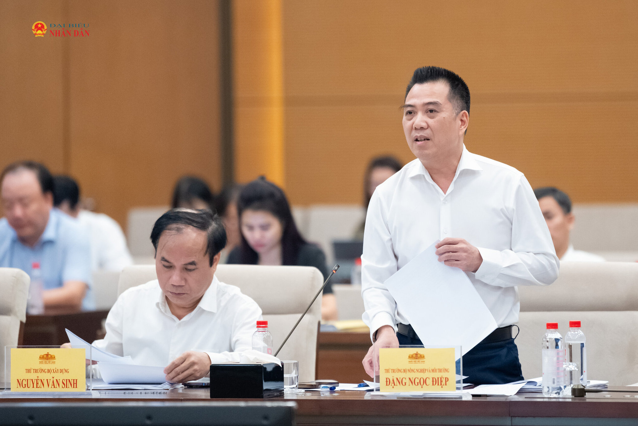 Thứ trưởng Bộ Nông nghiệp và Môi trường Đặng Ngọc Diệp phát biểu
