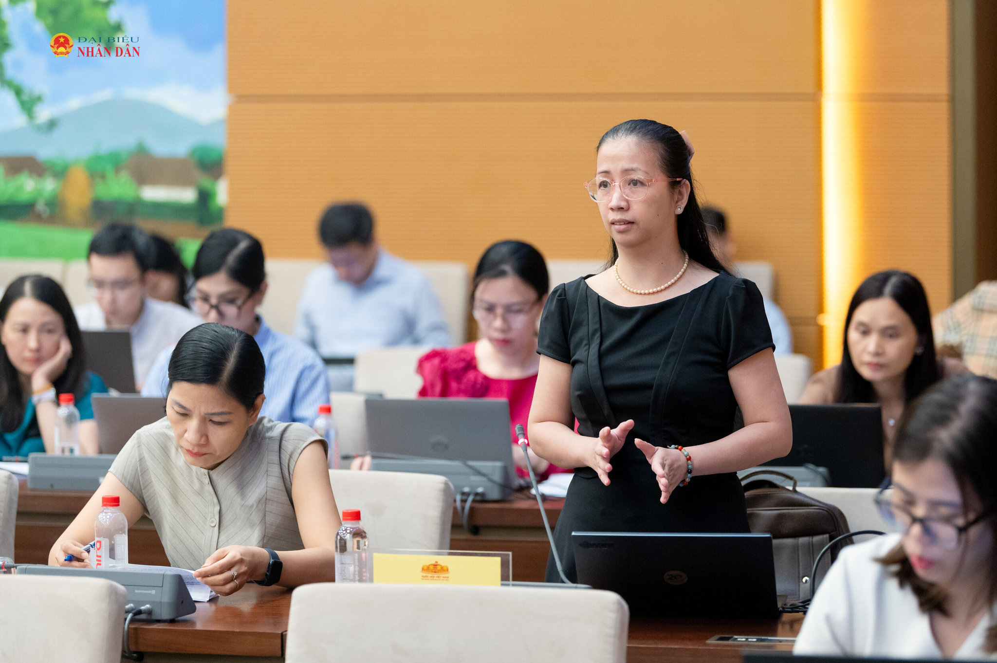 Bà Nguyễn Minh Ánh – đại diện Công ty Cổ phần Tập đoàn Thái Bình Dương phát biểu