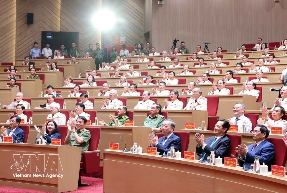 General Secretary of the Communist Party of Vietnam Central Committee and President To Lam attends the second National Congress of the Vietnam Association of Former People's Public Security Officers for the 2026-2031 tenure in Hanoi on October 3. Photo: VNA vnanet-police.jpg