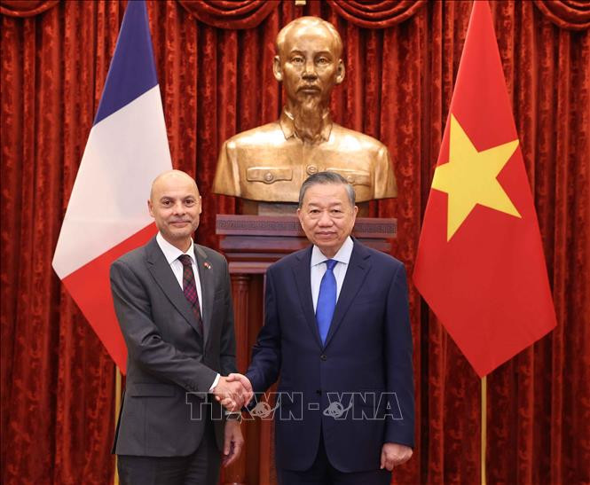 Tổng Bí thư, Chủ tịch nước Tô Lâm tiếp Đại sứ Cộng hoà Pháp Didier Le Bret