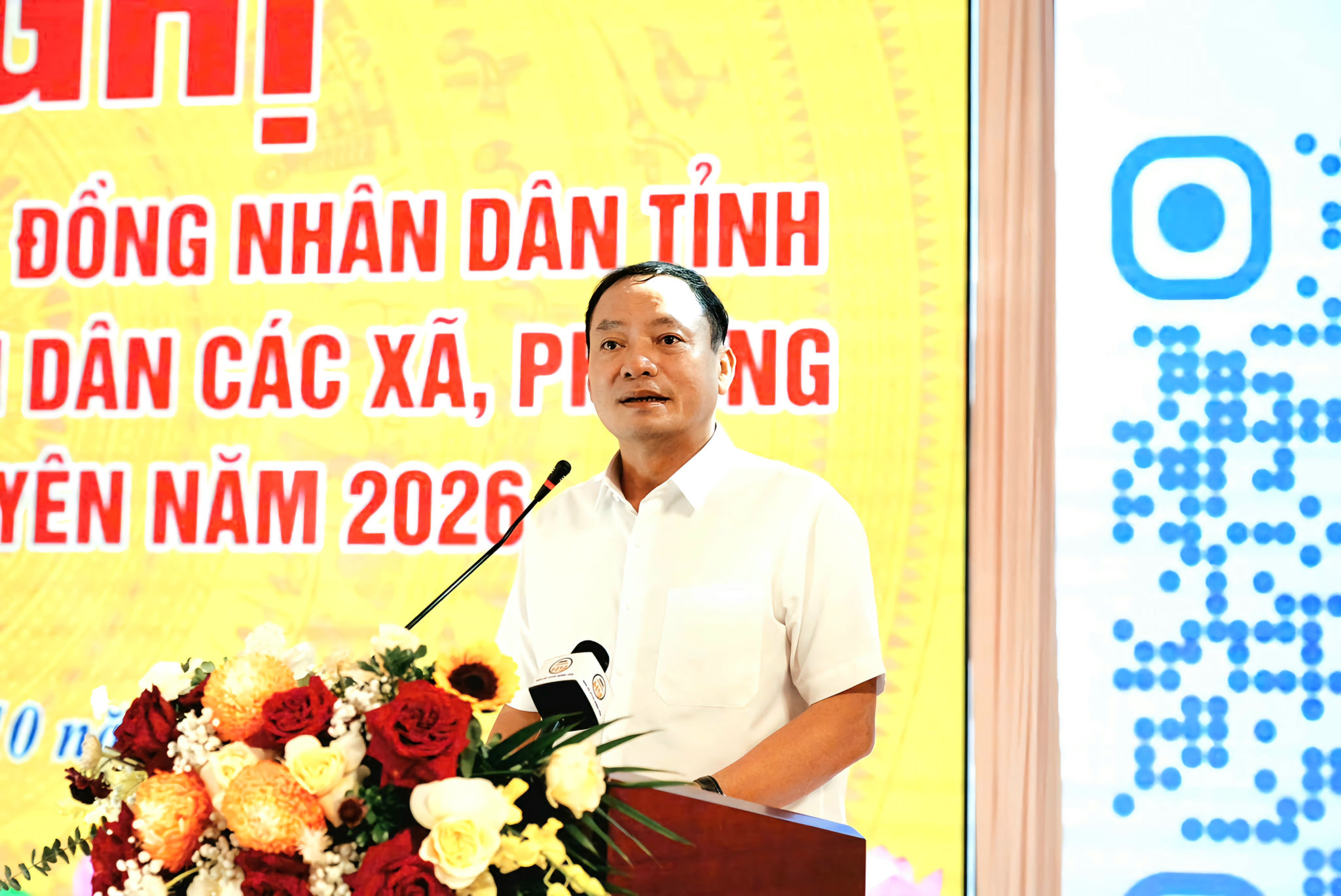 Phó Bí thư Tỉnh ủy, Chủ tịch HĐND tỉnh Hưng Yên Trần Quốc Văn phát biểu kết luận hội nghị