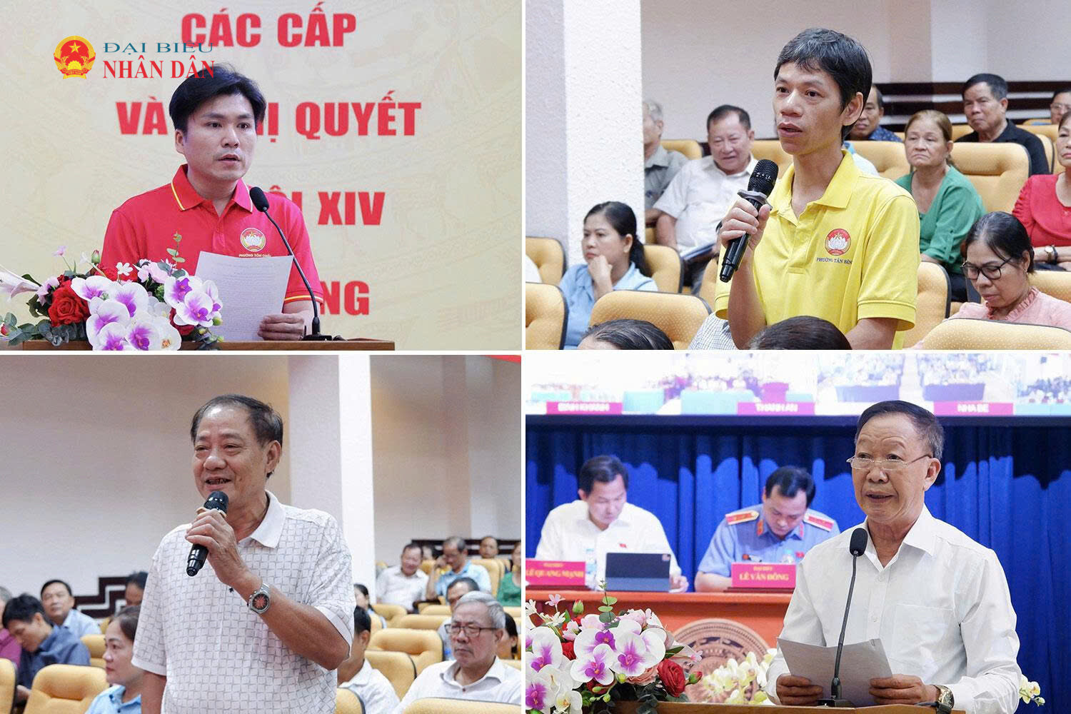 Cử tri phát biểu ý kiến, kiến nghị tại các hội nghị