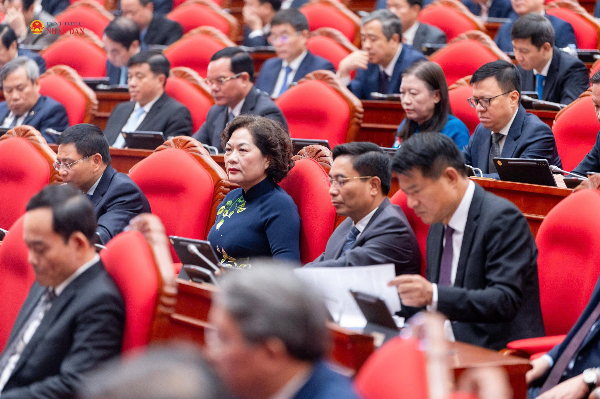 Các đại biểu dự khai mạc Hội nghị Trung ương 4, khóa XIV