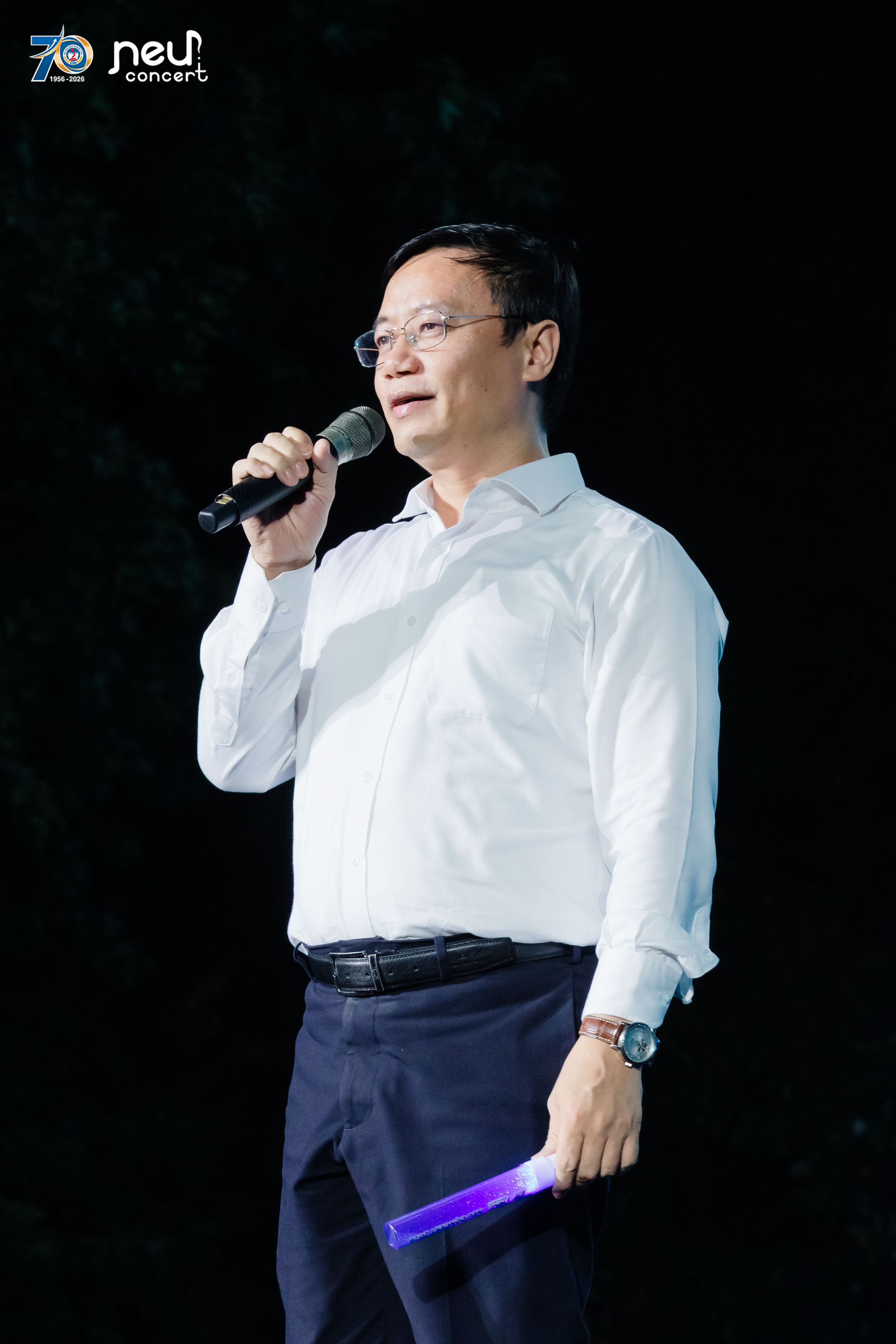 PSG.TS Bùi Đức Thọ - Giám đốc Đại học Kinh tế Quốc dân phát biểu khai mạc chương trình