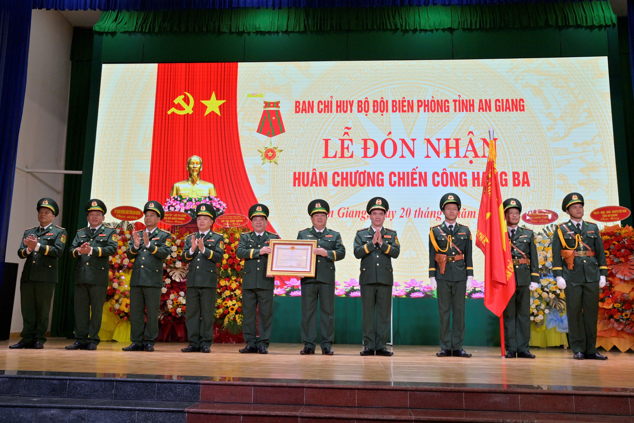 BĐBP tỉnh An Giang, đón nhân Huân chương chiến công hạng Ba