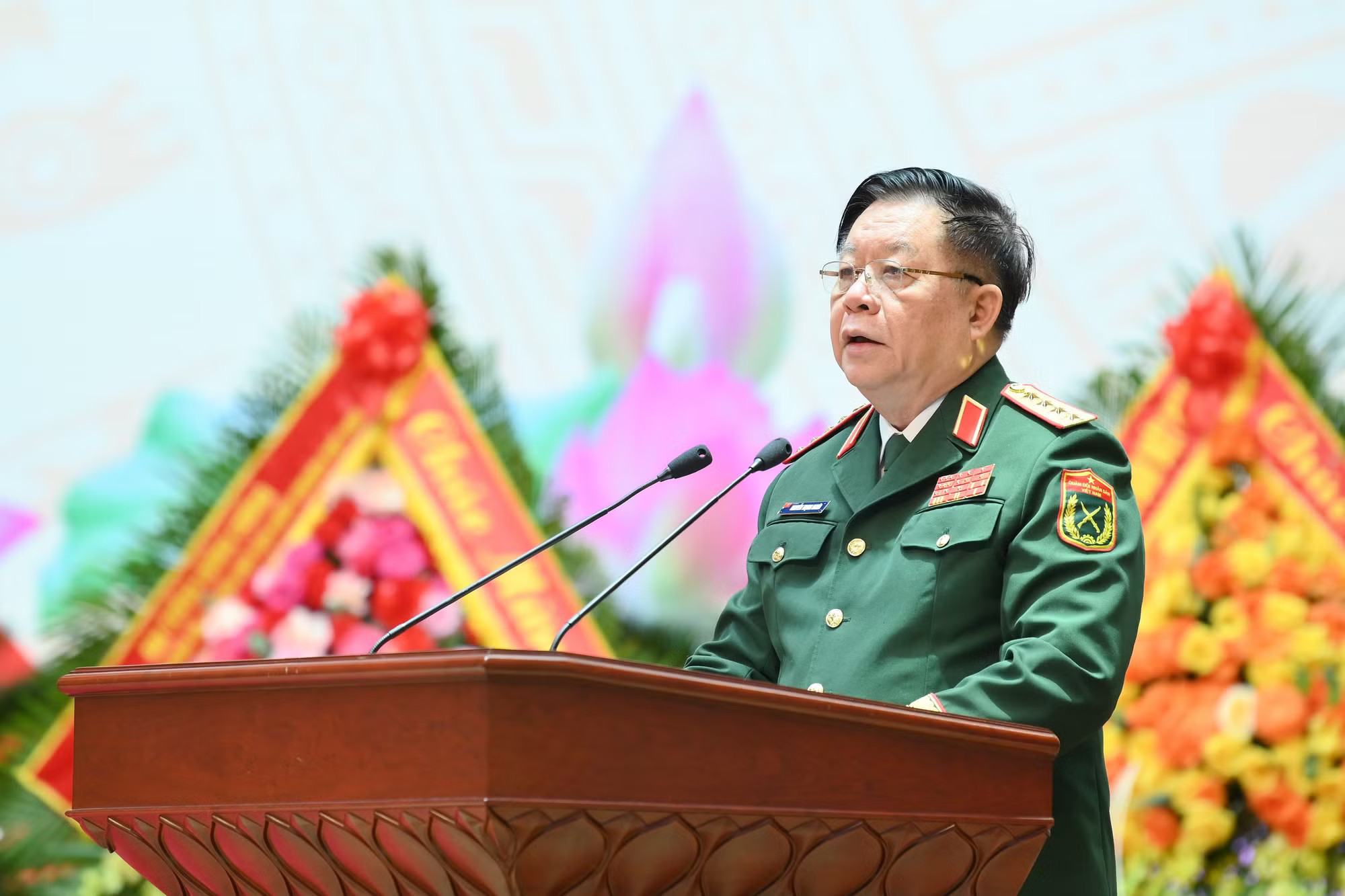 Đại tướng Nguyễn Trọng Nghĩa phát biểu tại buổi lễ