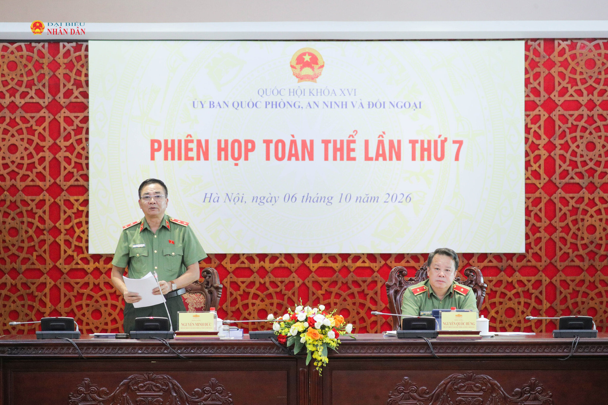 Phó Chủ nhiệm của Ủy ban Quốc phòng, An ninh và Đối ngoại, Trung tướng Nguyễn Minh Đức 1