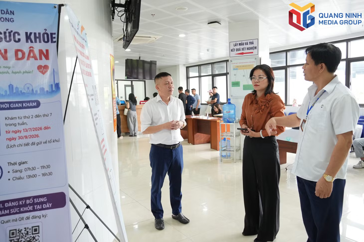 Ban Văn hoá - xã hội HĐND thành phố Quảng Ninh giám sát tại Trung tâm Kiểm soát bệnh tật thành phố