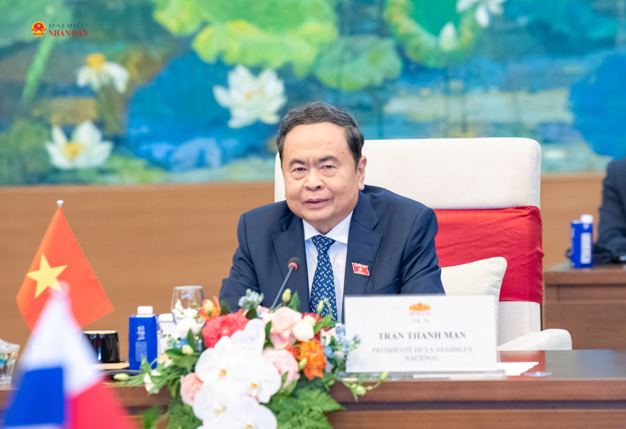 Chủ tịch Quốc hội Trần Thanh Mẫn phát biểu.1