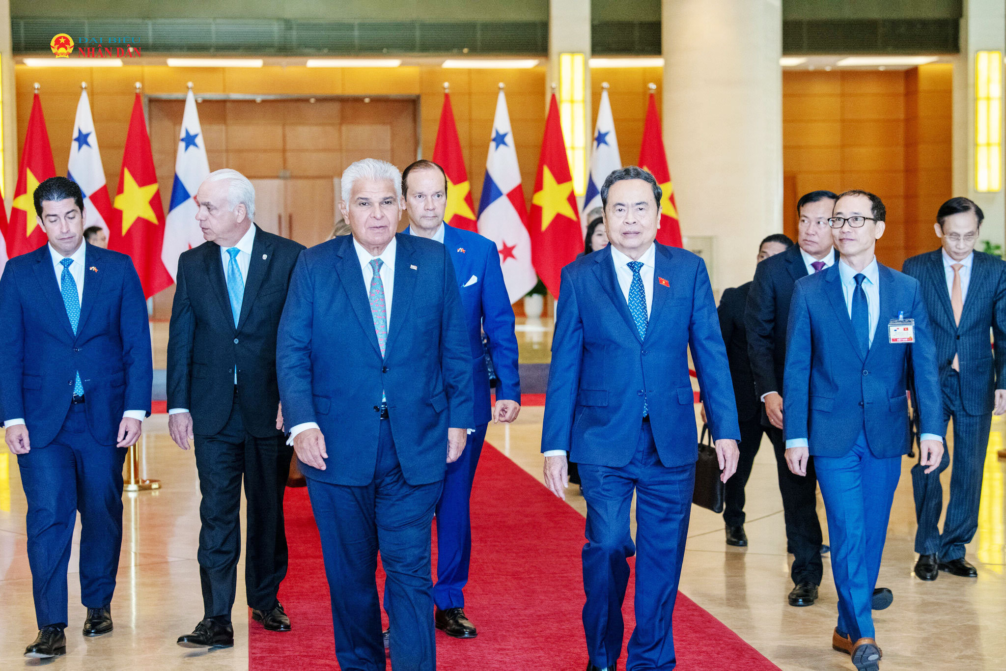 Chủ tịch Quốc hội Trần Thanh Mẫn và Tổng thống Cộng hòa Panama José Raúl Mulino