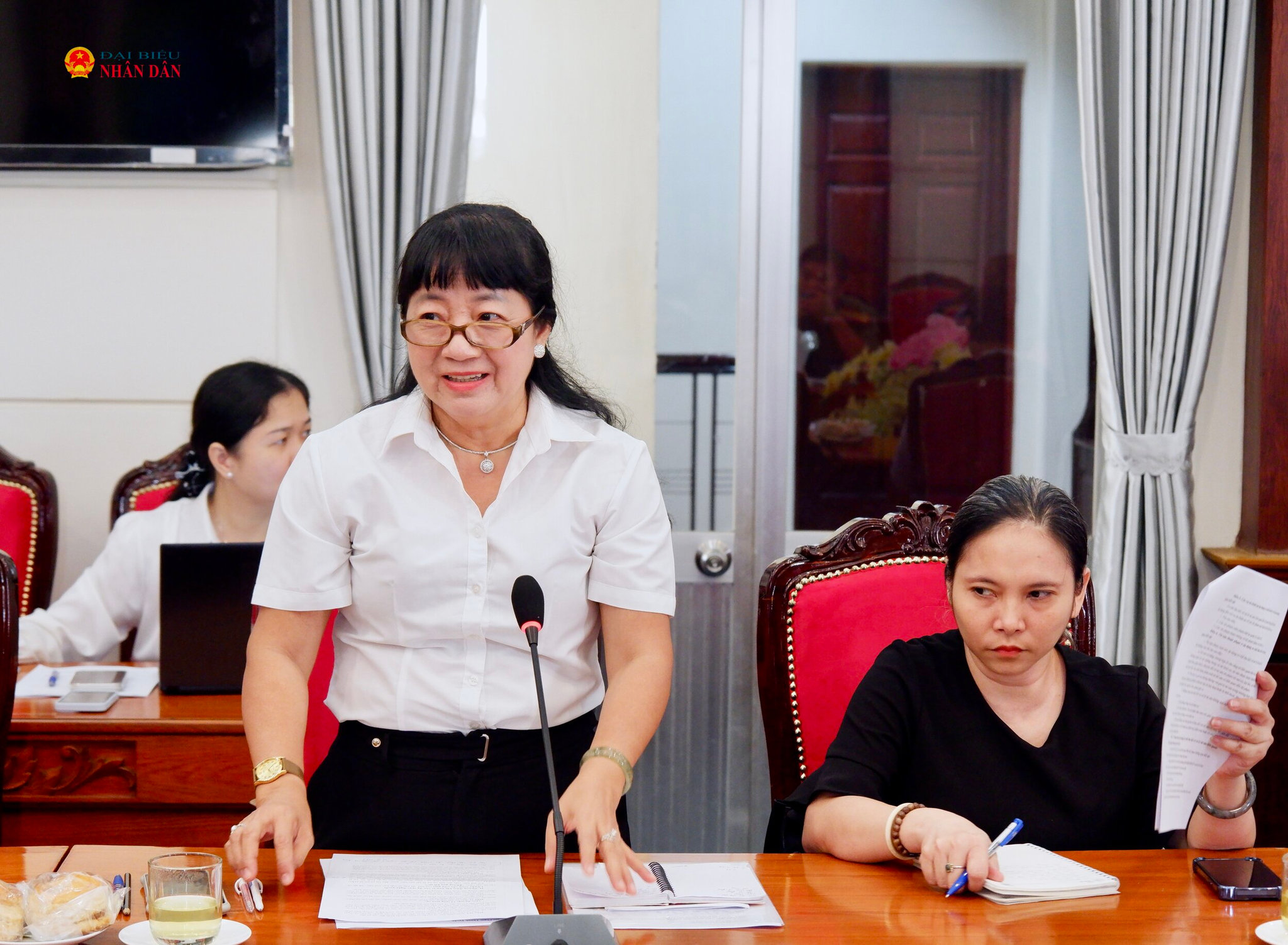 Đại diện Hội Luật gia TP. Hồ Chí Minh Phạm Thanh Tuyền phát biểu