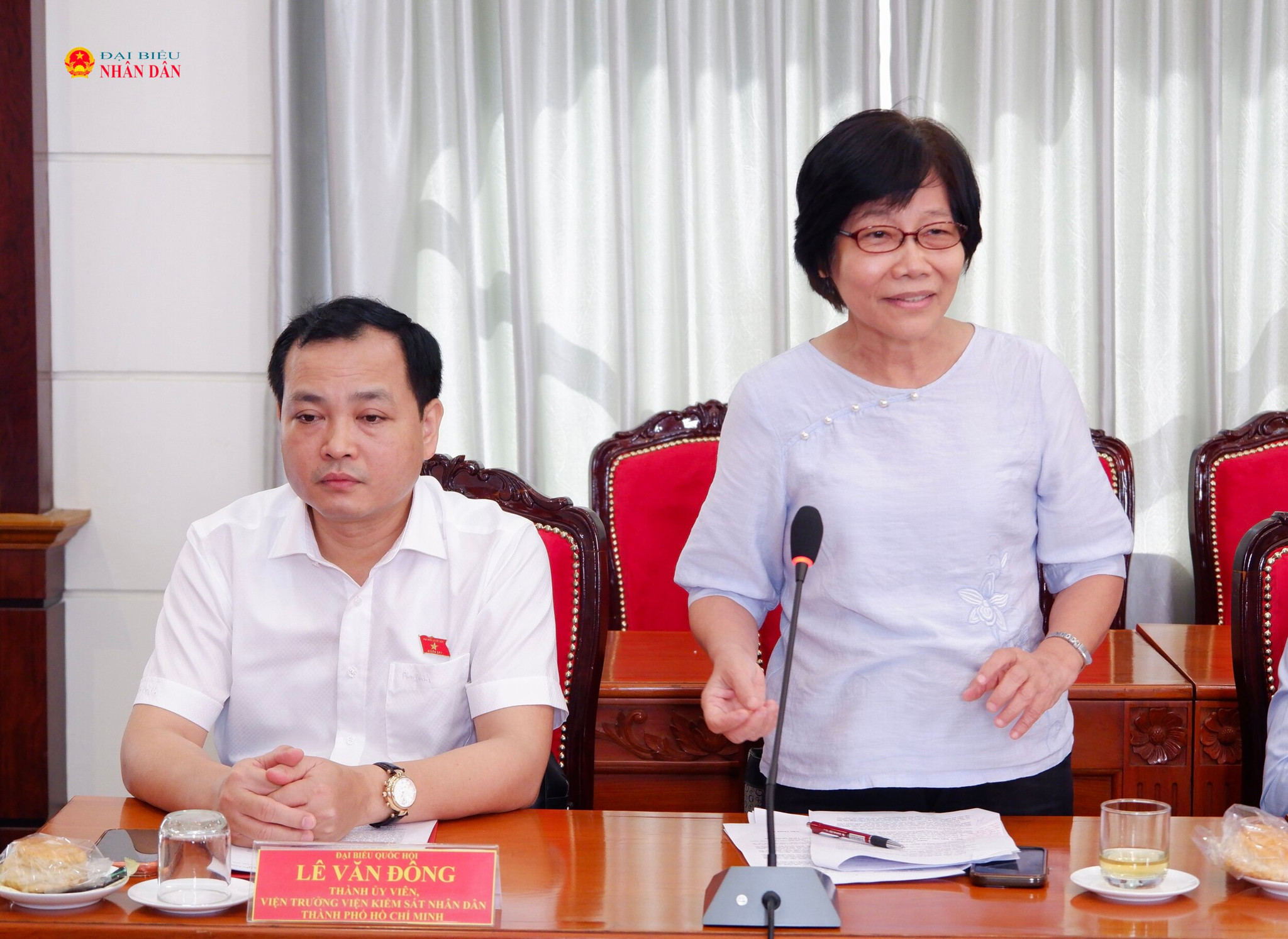 TS.BS Dư Thị Ngọc Thu, nguyên Trưởng Đơn vị Điều phối ghép các bộ phận cơ thể người tại Bệnh viện Chợ Rẫy phát biểu