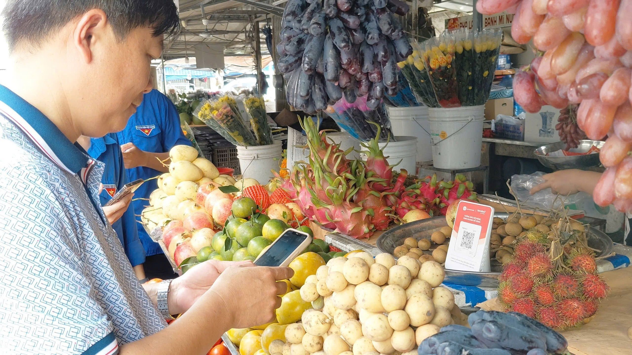 Loa Tendoo được các tiểu thương chợ Nhị Long (Vĩnh Long) lựa chọn sử dụng