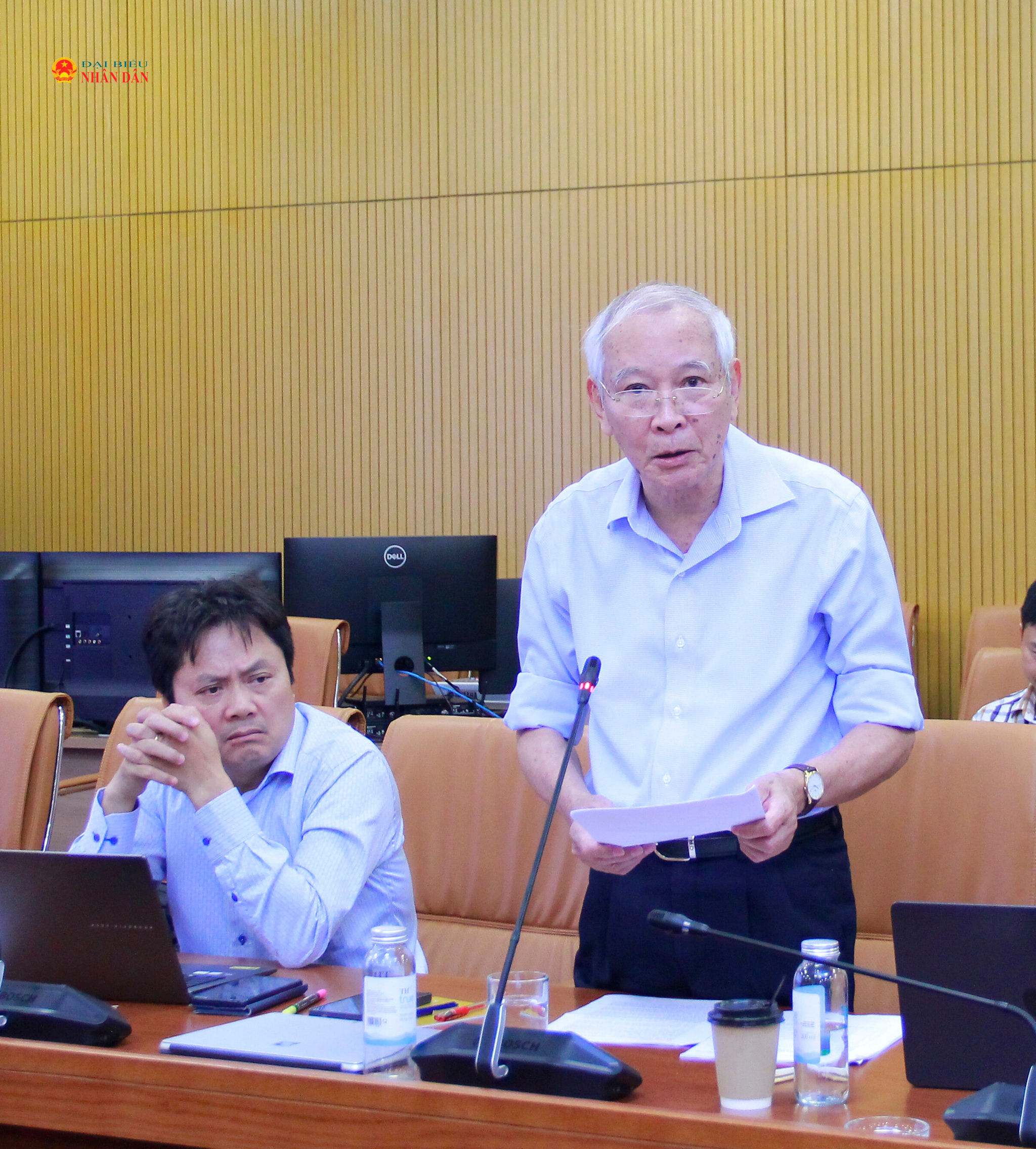 Chủ tịch Hội Khí tượng Thủy văn Việt Nam Giáo sư, Tiến sĩ Trần Thục phát biểu