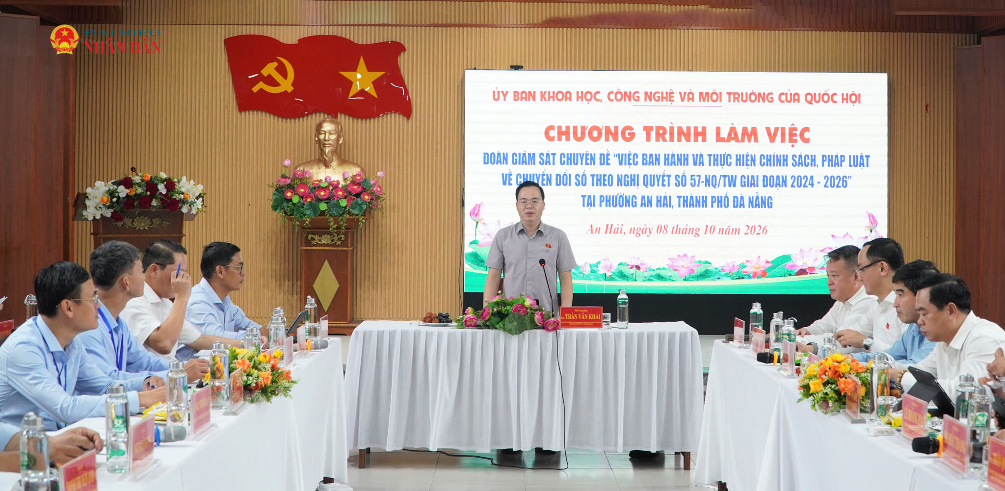 Đoàn giám sát làm việc với UBND phường An Hải
