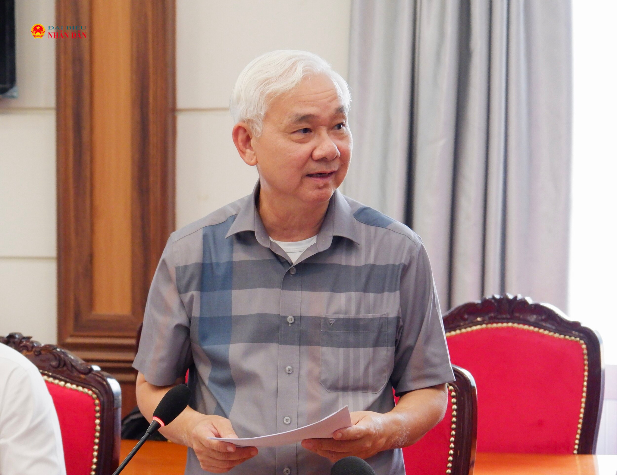 Phó Chủ tịch HĐQT Tập đoàn Becamex Phạm Ngọc Thuận phát biểu. Ảnh: Hoa Lê
