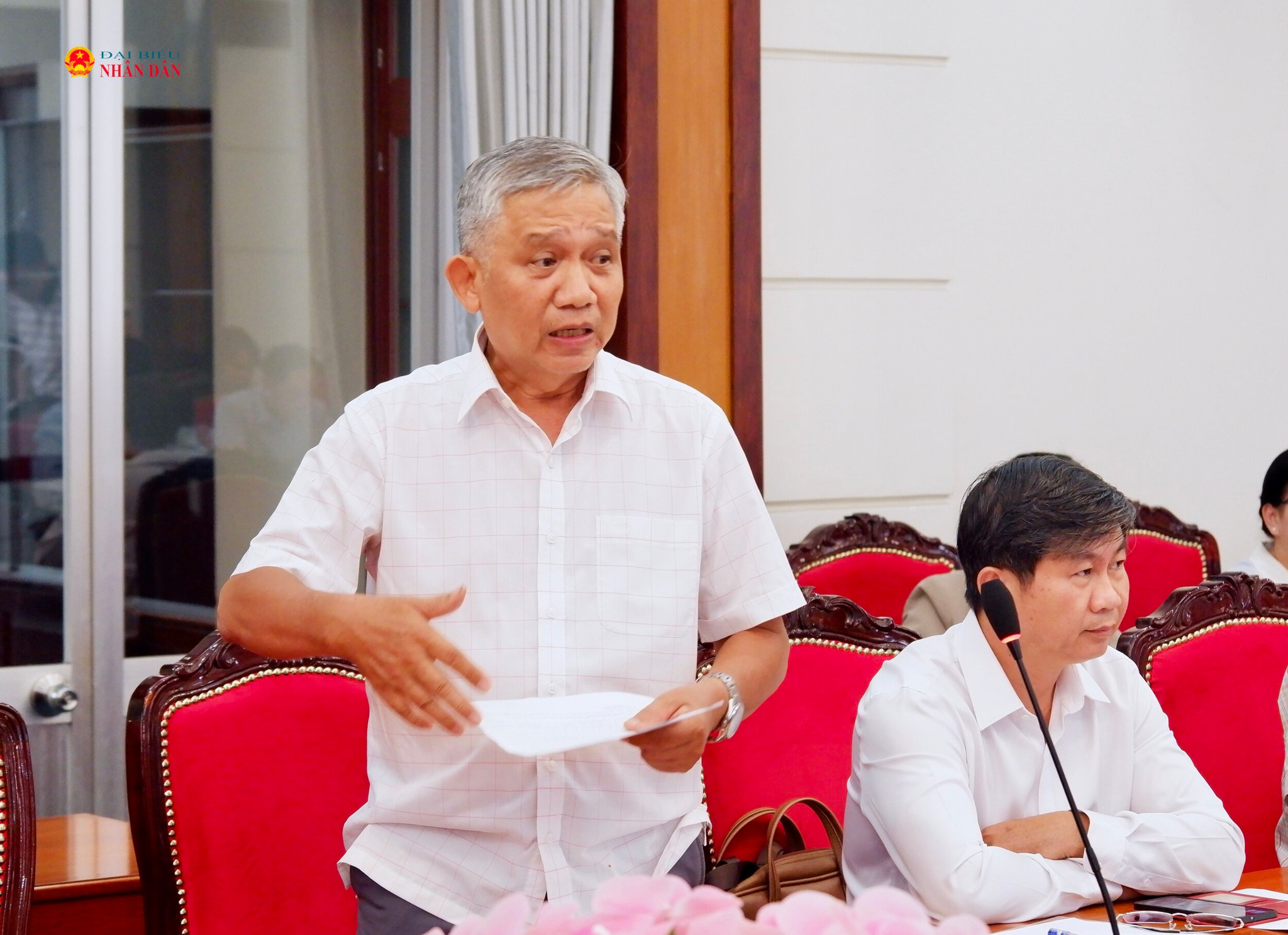 Đại diện Hội Luật gia TP. Hồ Chí Minh Nguyễn Triều Lưu phát biểu. Ảnh: Hoa Lê