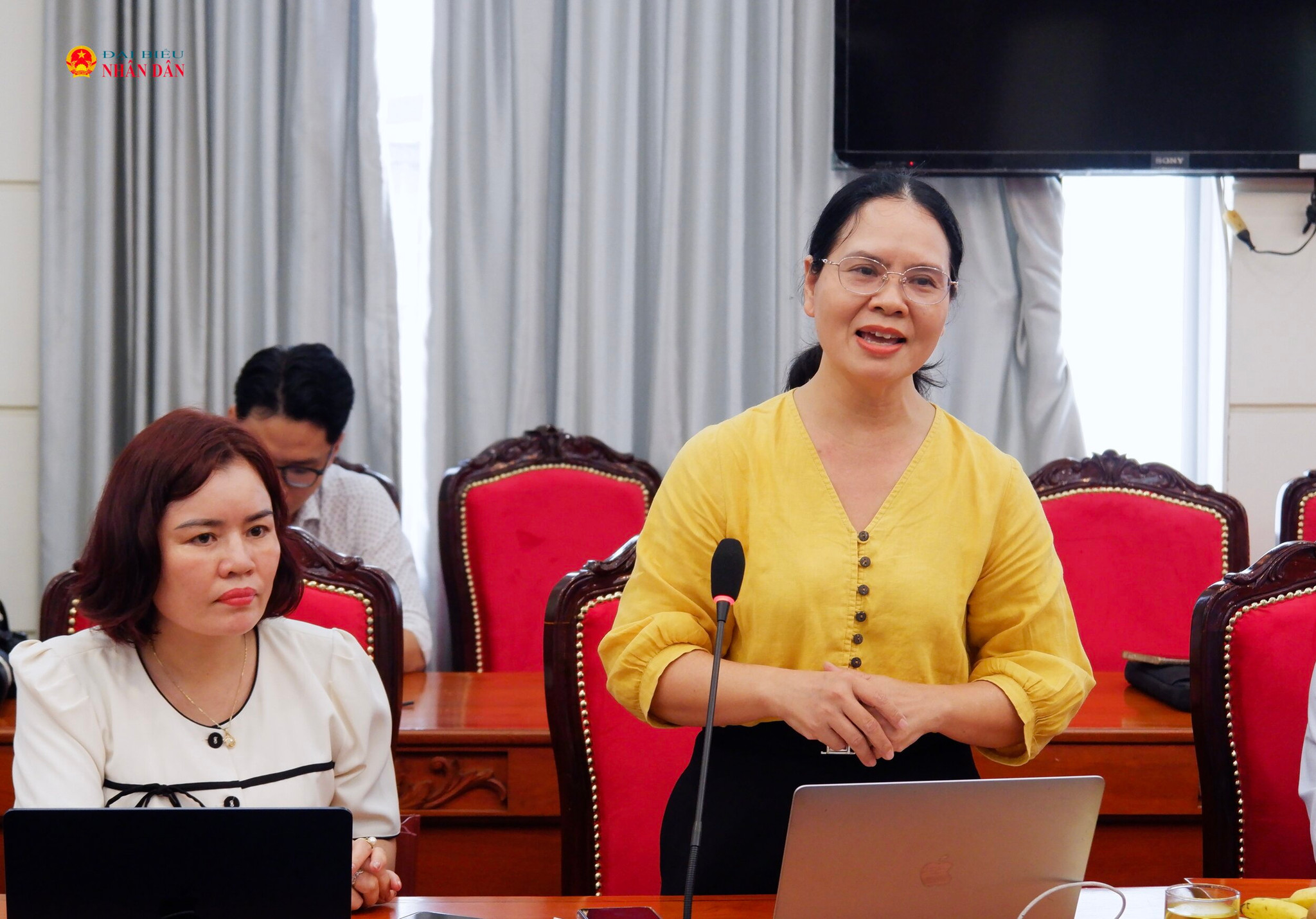 Trưởng Văn phòng công chứng Bảy Hiền (TP. Hồ Chí Minh) Ninh Thị Hiền phát biểu. Ảnh: Hoa Lê