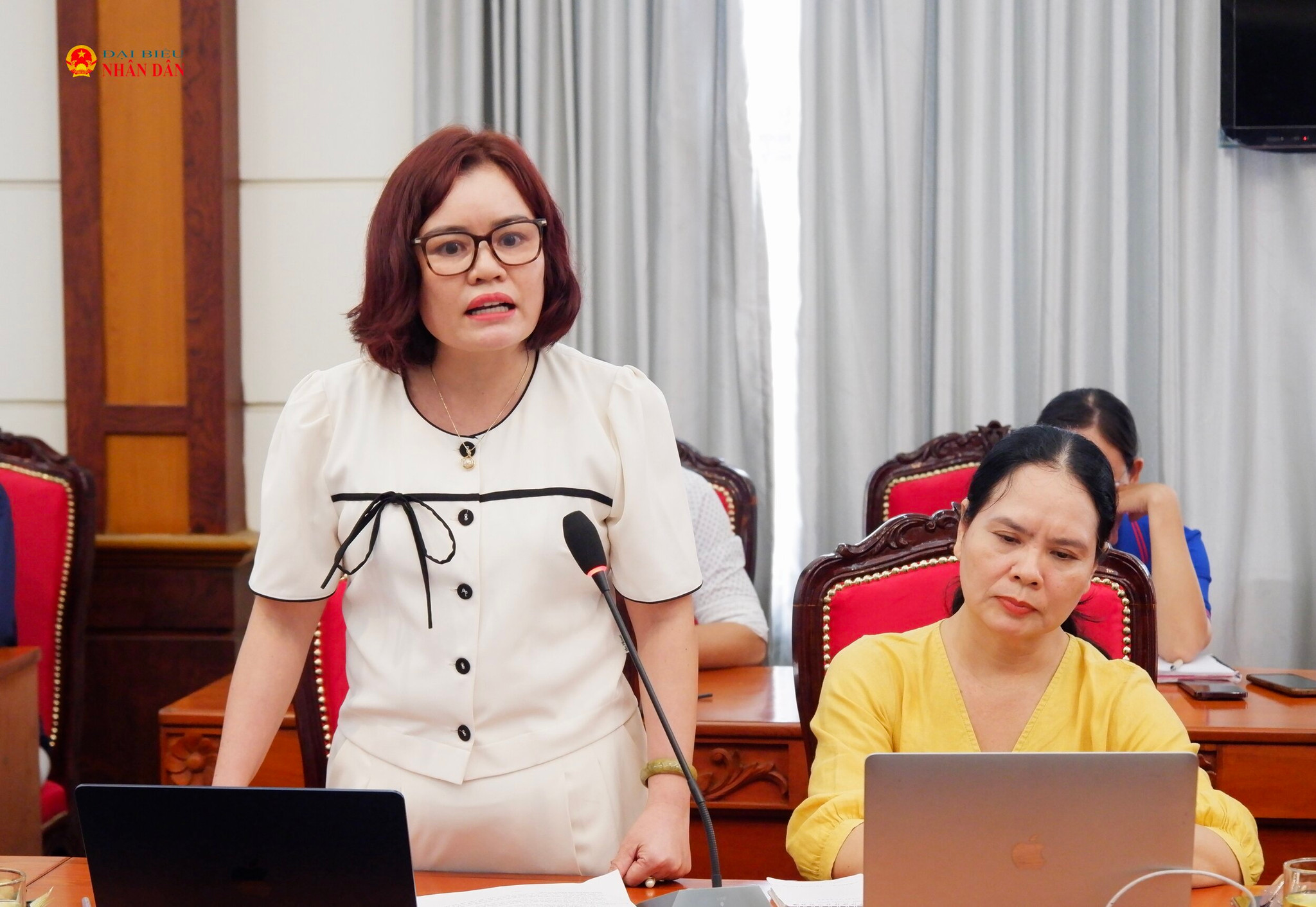 Đại diện Trường đại học Ngân hàng TP. Hồ Chí Minh Trần Thị Thu Hà. Ảnh: Hoa Lê