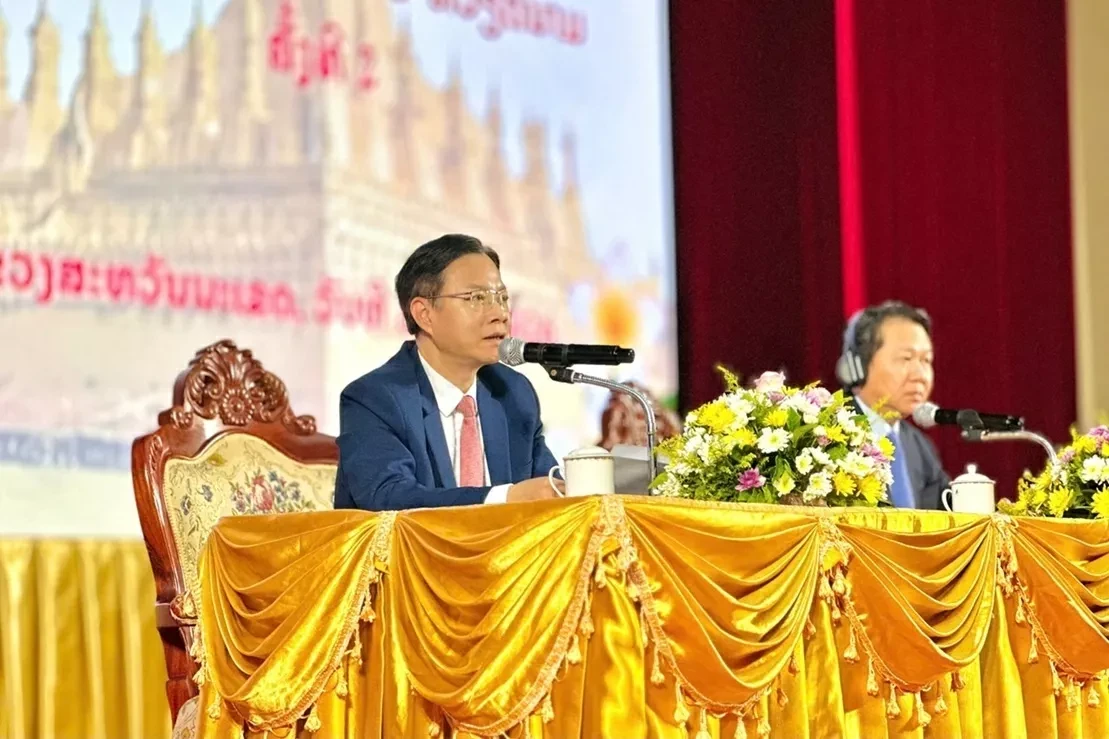 Thứ trưởng Bộ Ngoại giao Việt Nam, Trưởng đoàn đại biểu Việt Nam Ngô Lê Văn tham dự Hội nghị. (