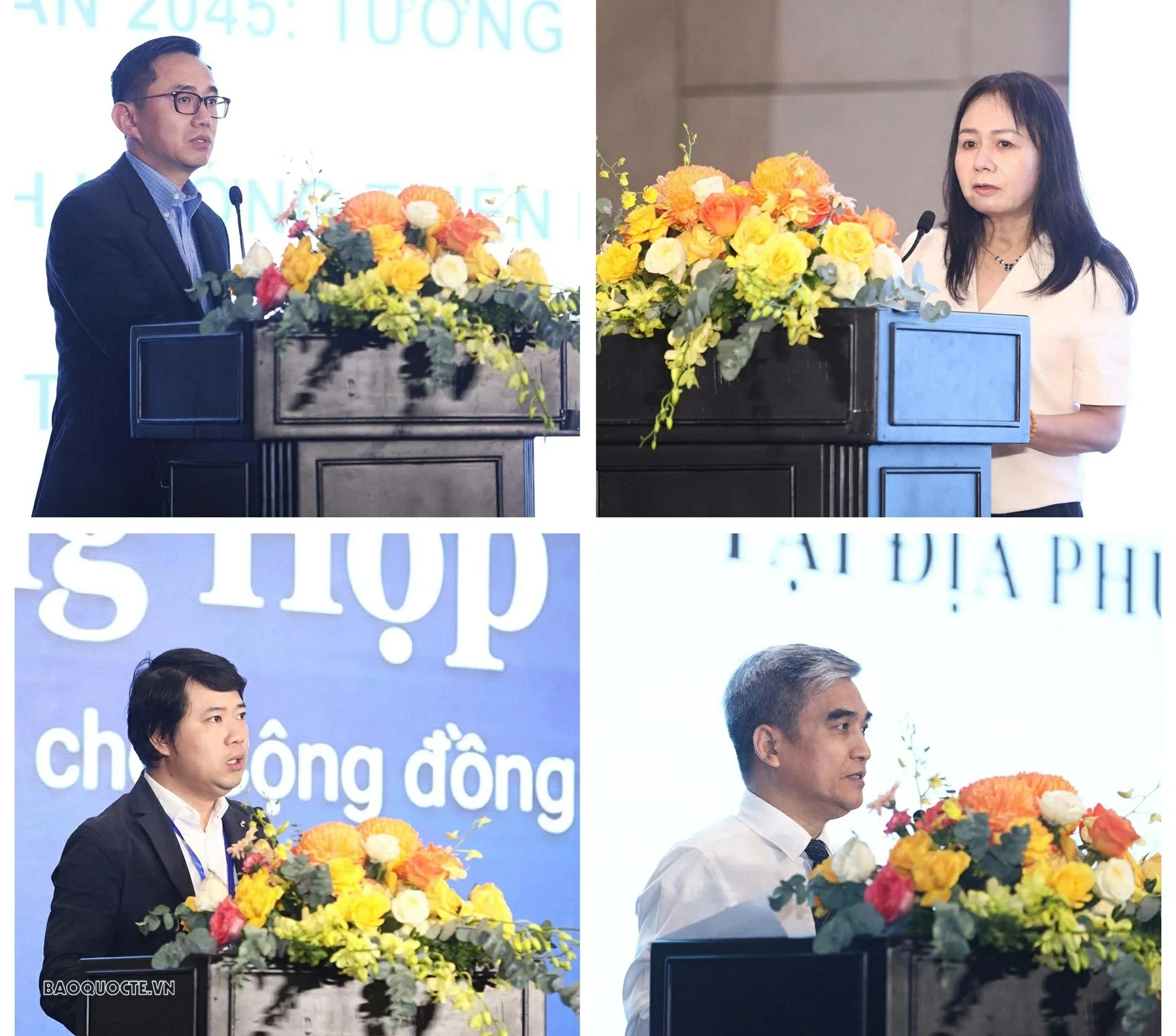 Các đại biểu trình bày tham luận tại Hội thảo. (