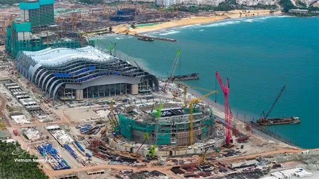 Construction of the conference centre for the APEC Economic Leaders’ Week in 2027. (Photo: VNA)